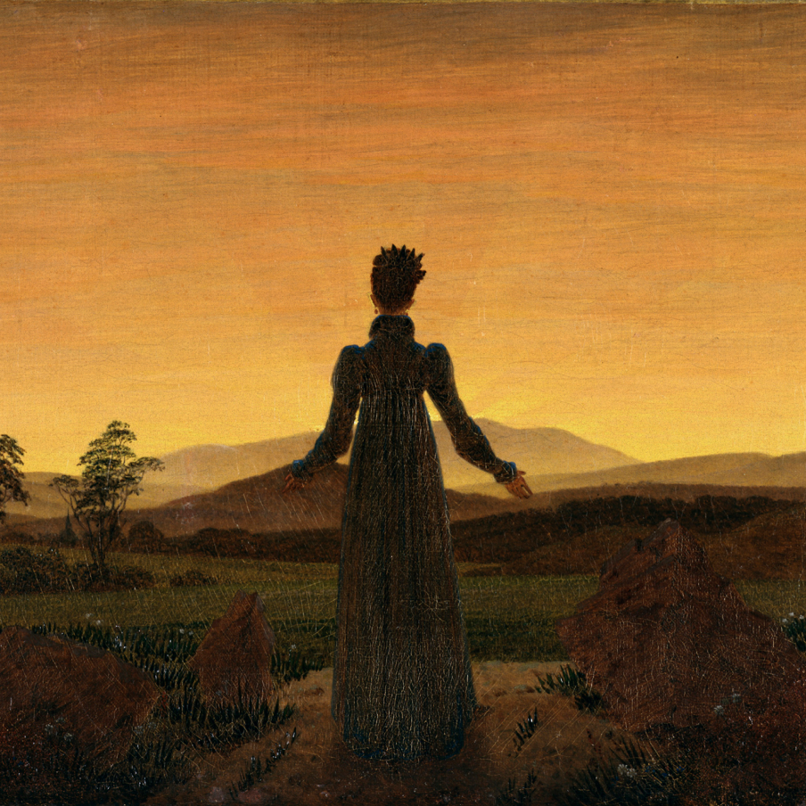Caspar David Friedrich, "Woman in Front of the Setting Sun", 1817