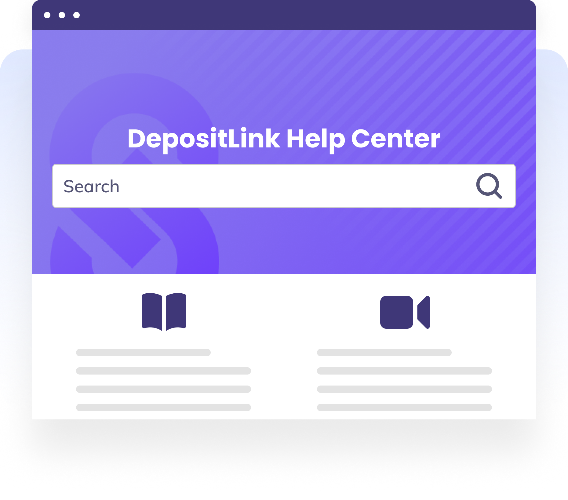 DepositLink Help Center Screenshot