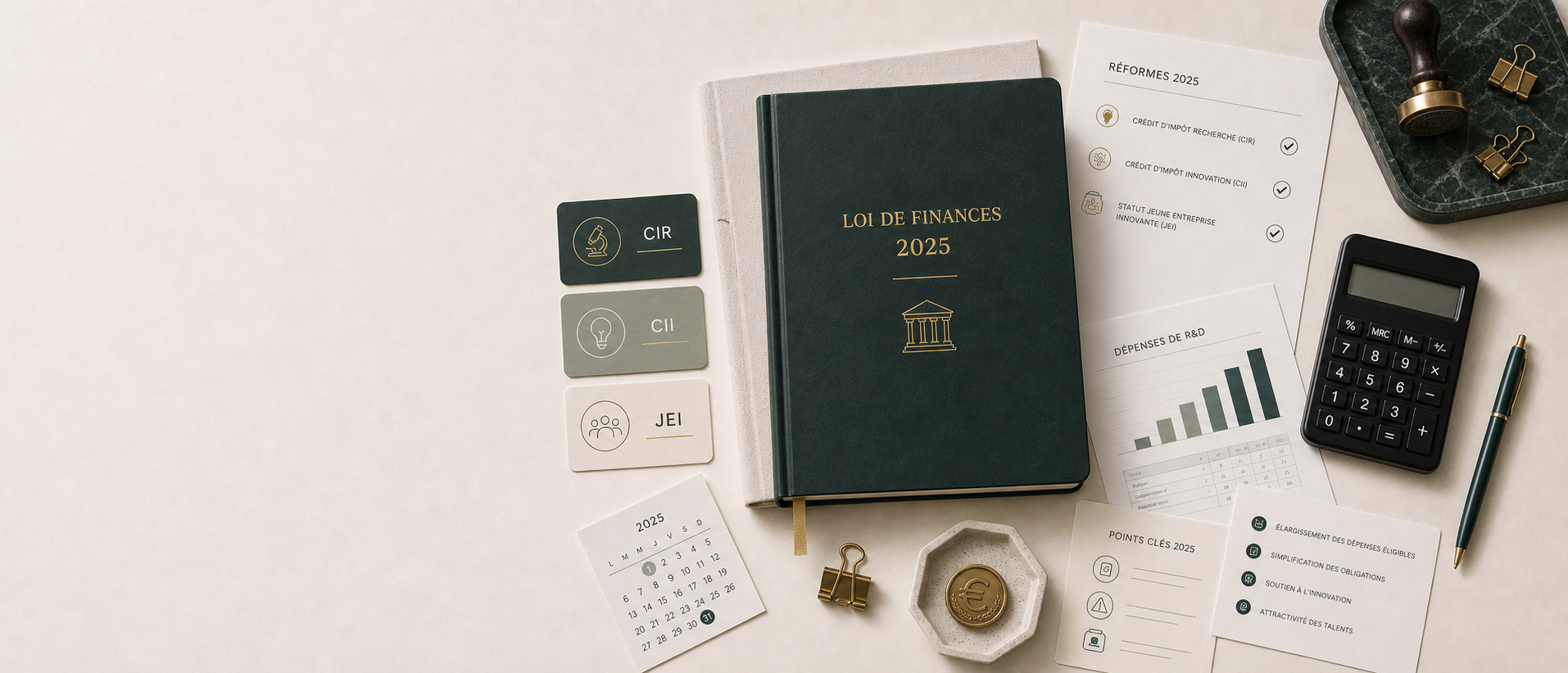 CIR, CII et JEI : loi de finances 2025, quels changements ?