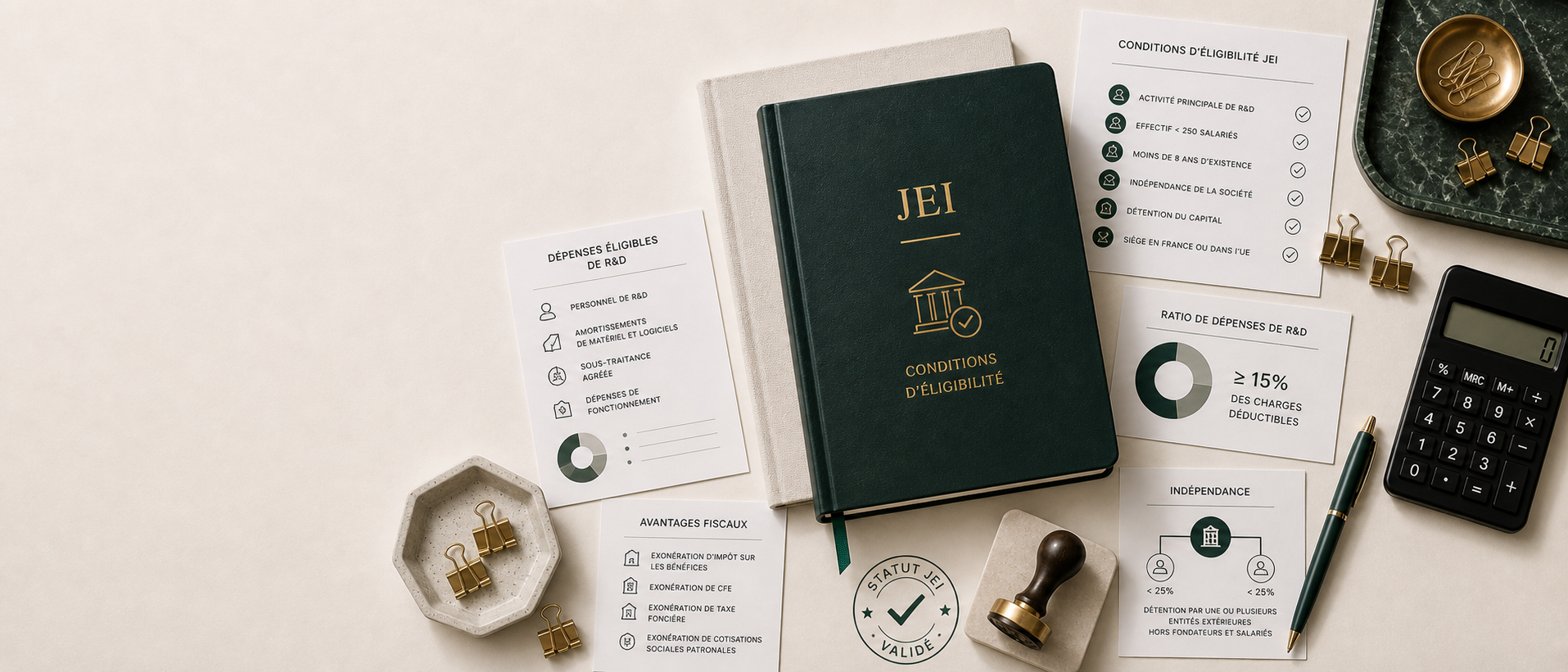 Statut JEI : Conditions à remplir pour en bénéficier