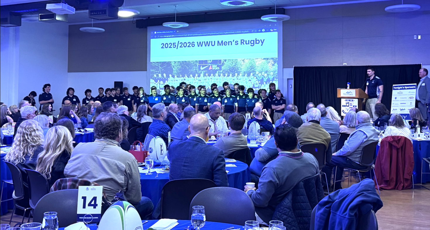 Blue & White Dinner Auction Surpasses Fundraising Goal in Sold-Out Night of Support for WWU Men’s Rugby