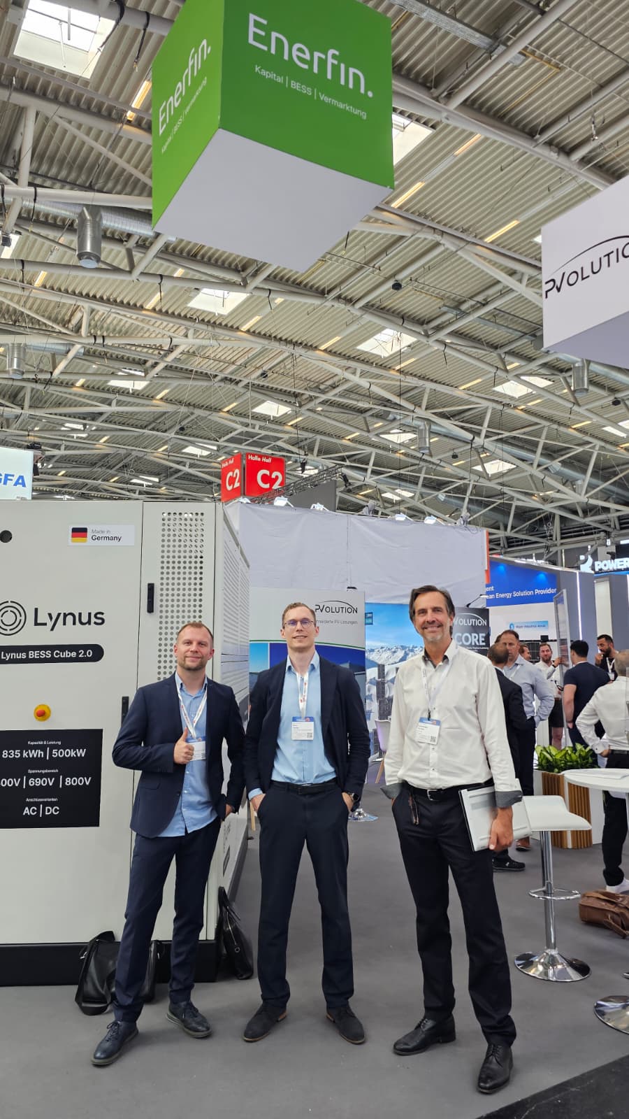 Ossler-Solar-Team am Enerfin-Stand