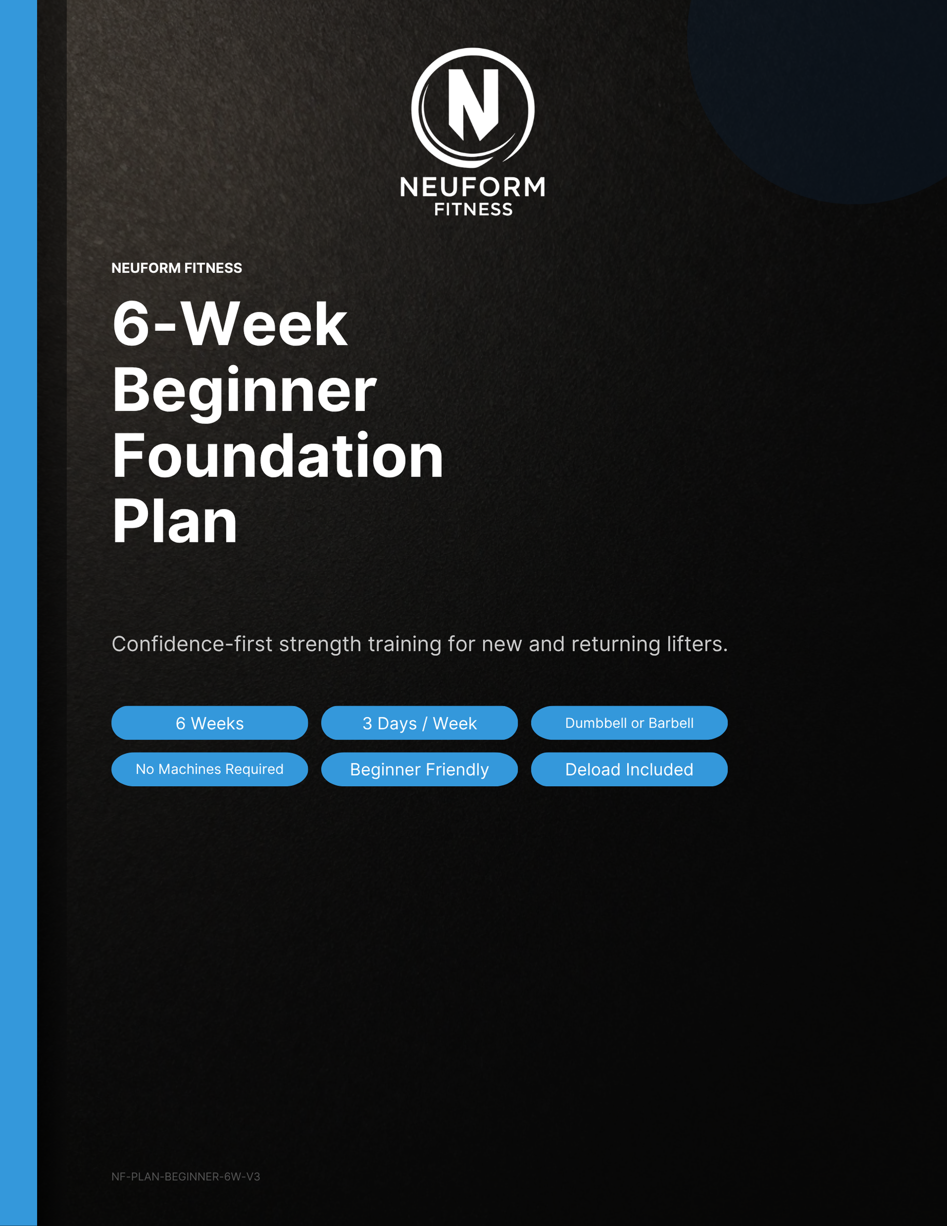 6-Week Beginner Foundation Plan preview enlarged