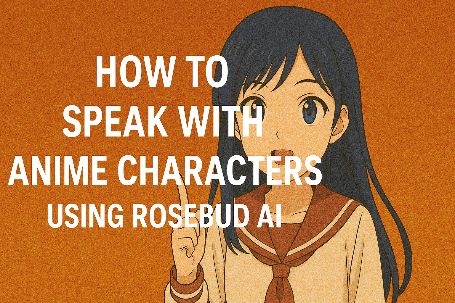 How to Speak with Anime Characters Using Rosebud AI