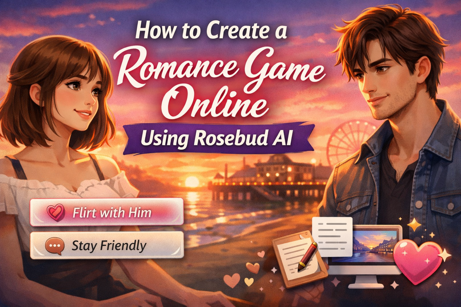 How to Create a Romance Game Online Using Rosebud AI