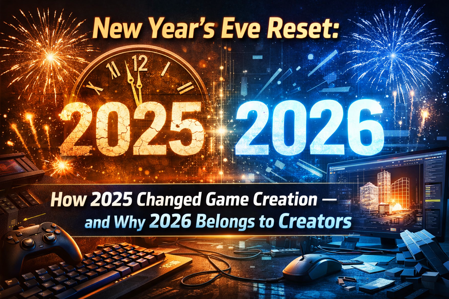 New Year’s Eve Reset: How 2025 Changed Game Creation — and Why 2026 Belongs to Creators