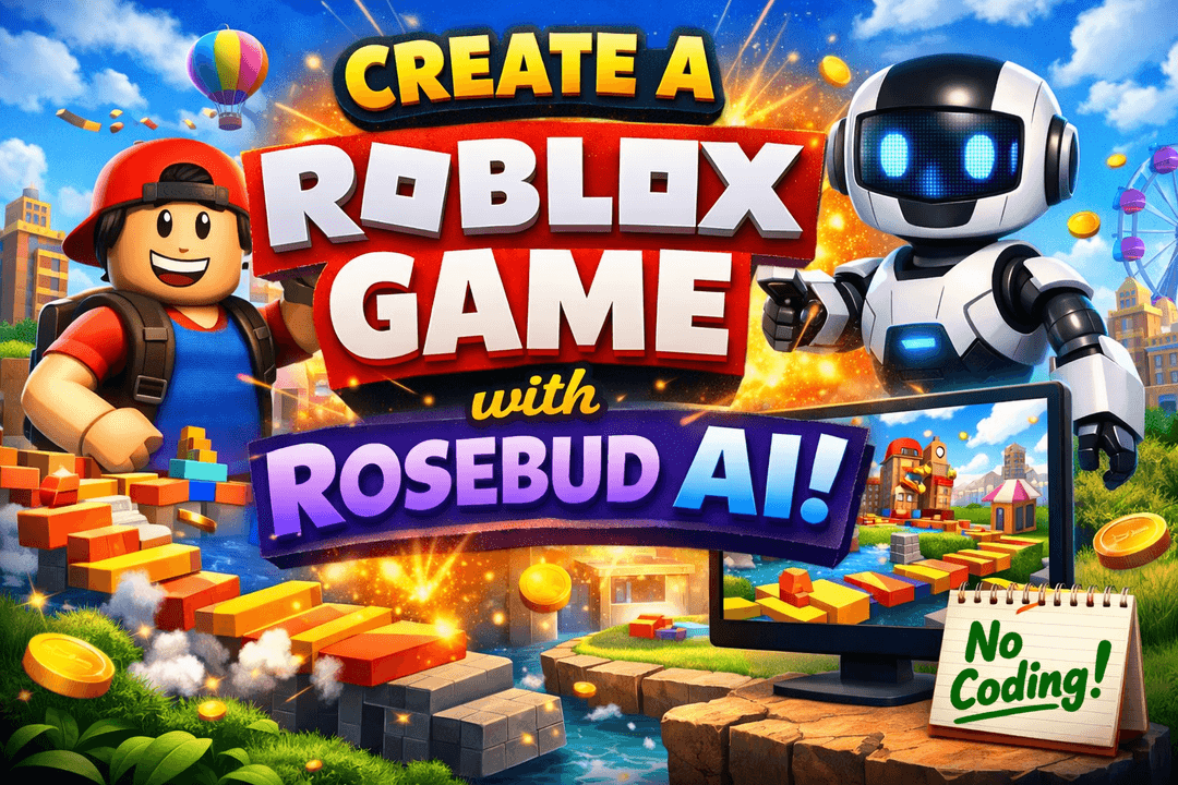 How to Create a Roblox Game with Rosebud AI (No Coding Required)