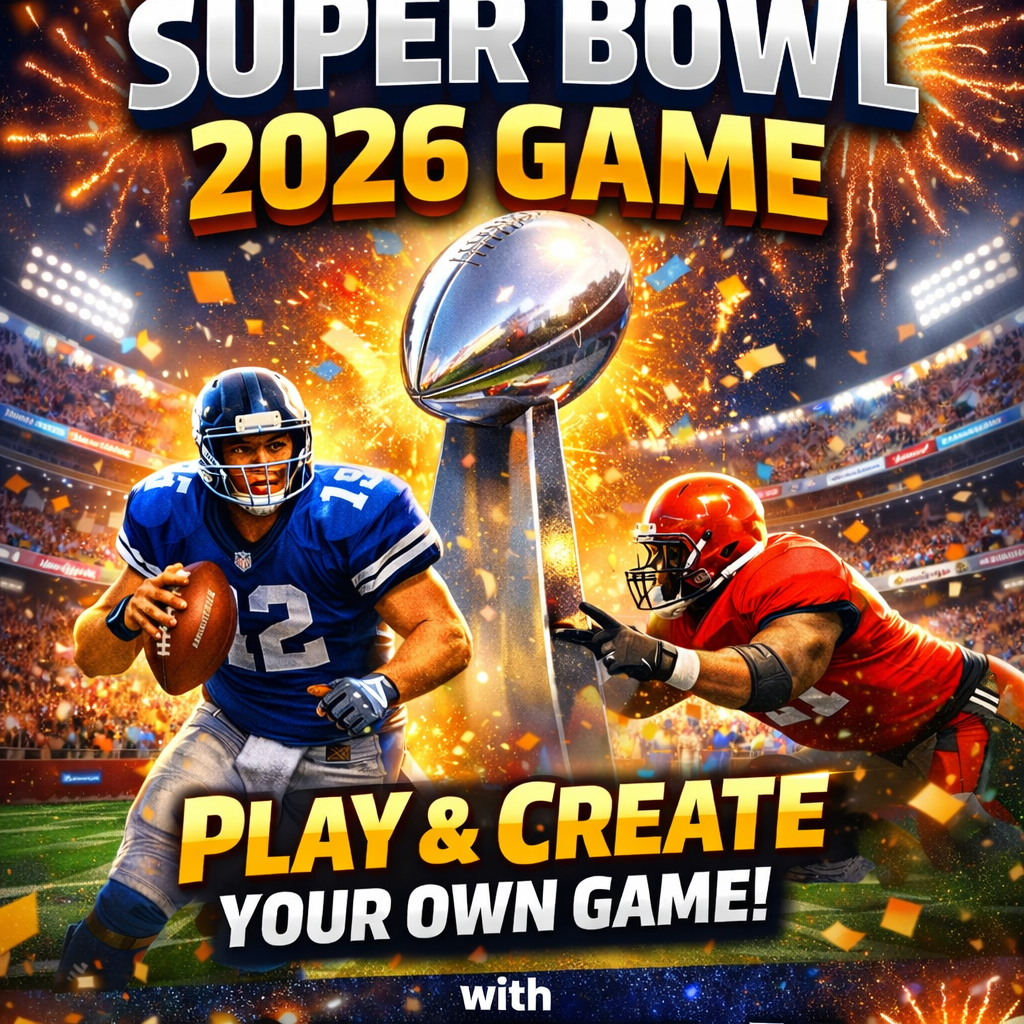 Super Bowl 2026 ALL — Play for Free & Create Your Own Football Game on Rosebud AI