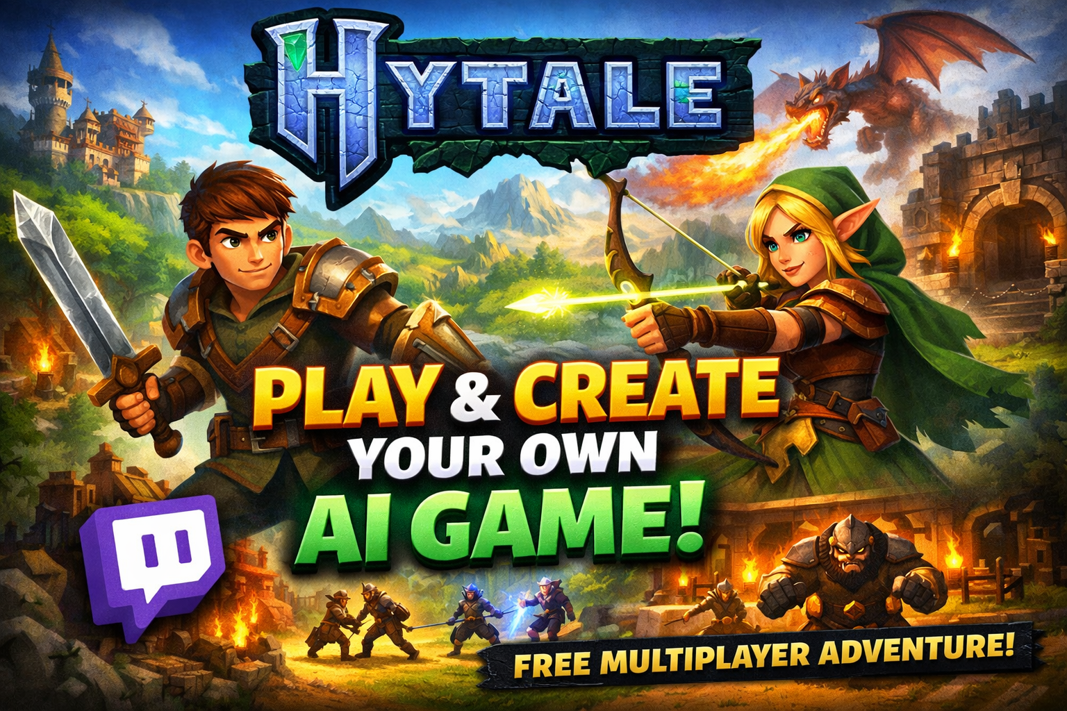 Hytale: Play Your Own Free-to-Play Game (and Create One with Rosebud AI)