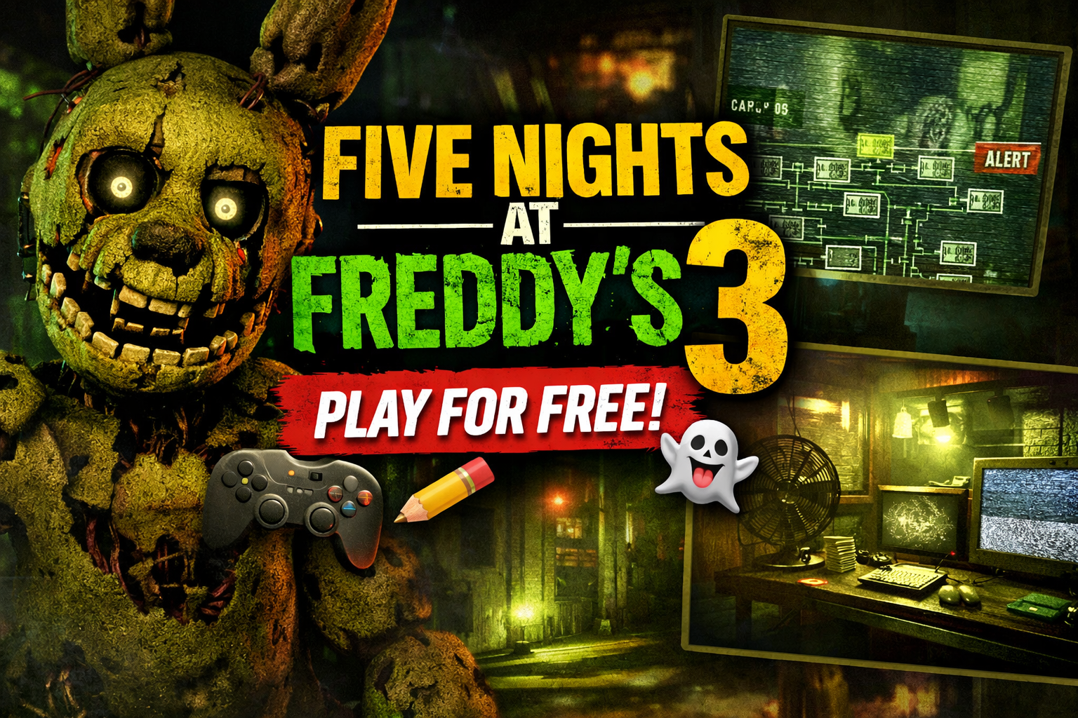 Five Nights at Freddy's 3 — Why It Works, Why It’s Iconic, and Play for free with Rosebud AI