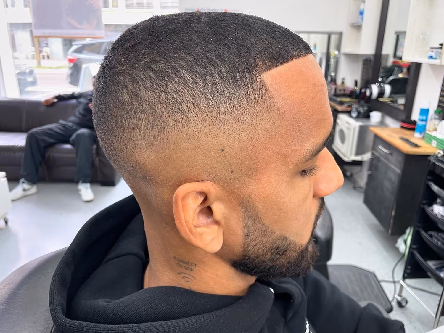 Fresh fade and beard trim at Fineboy Barbershop Bern