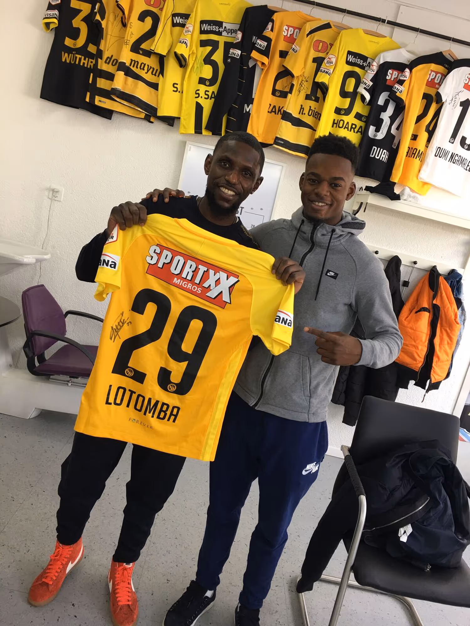 YB football star haircut at Fineboy Barbershop Bern