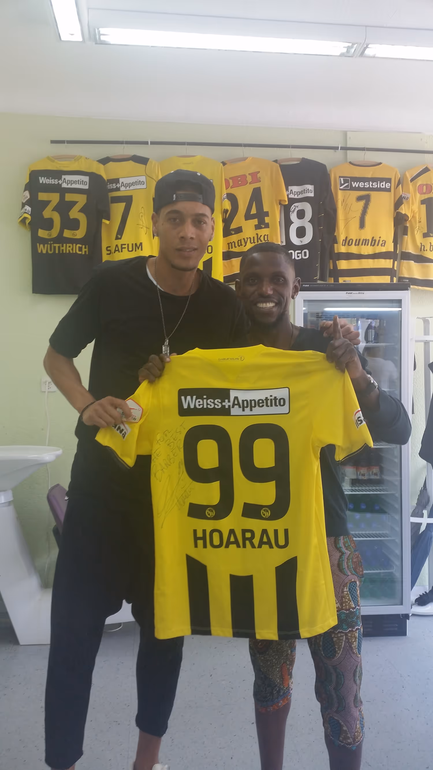 Young Boys Bern athlete fresh haircut at Fineboy Barbershop Bern