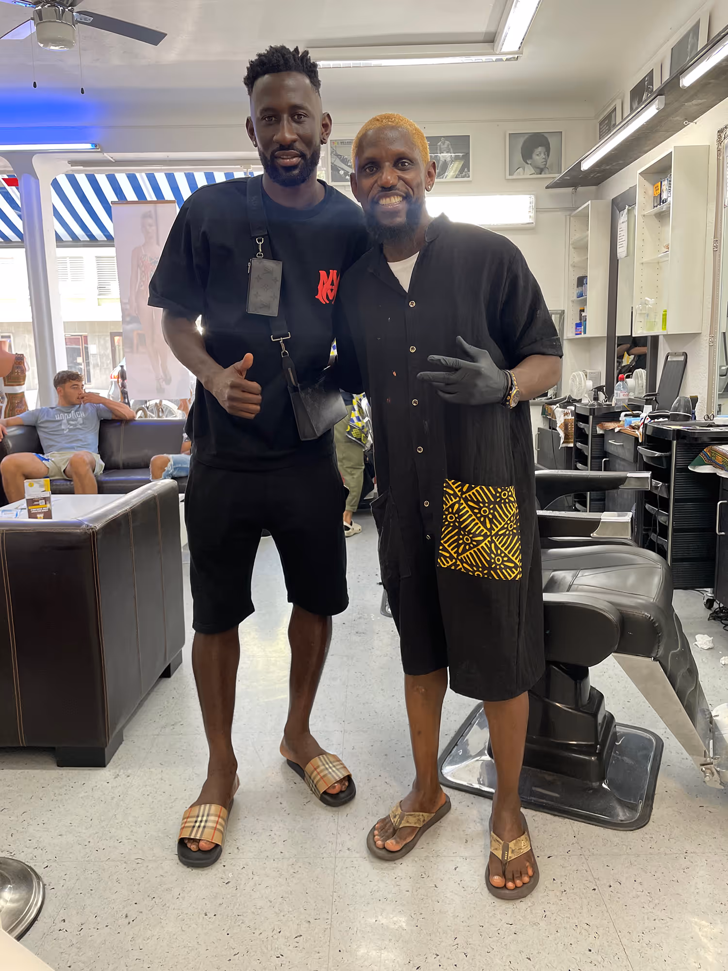 YB professional footballer haircut at Fineboy Barbershop Bern