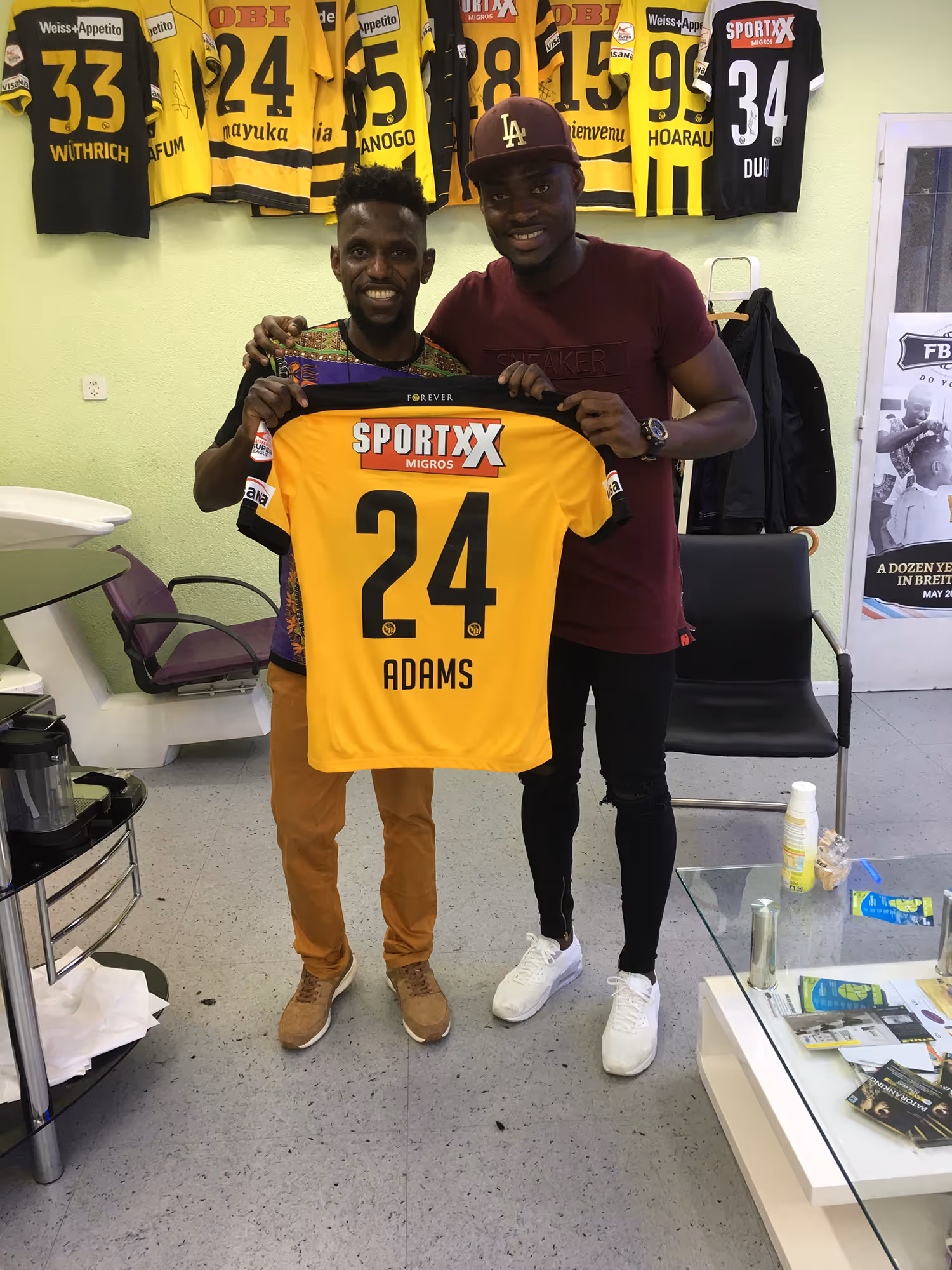 YB athlete haircut at Fineboy Barbershop Bern