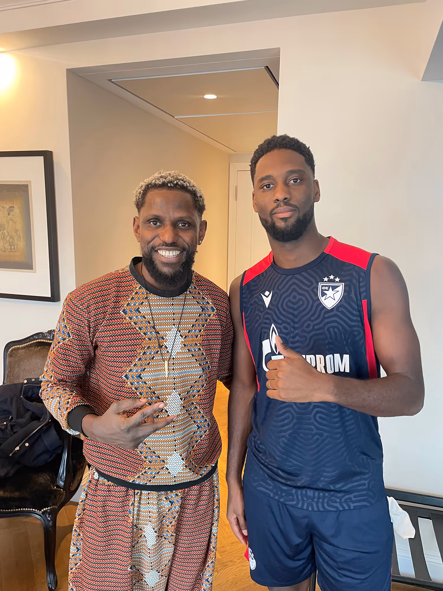 Pro athlete grooming at Fineboy Barbershop Bern