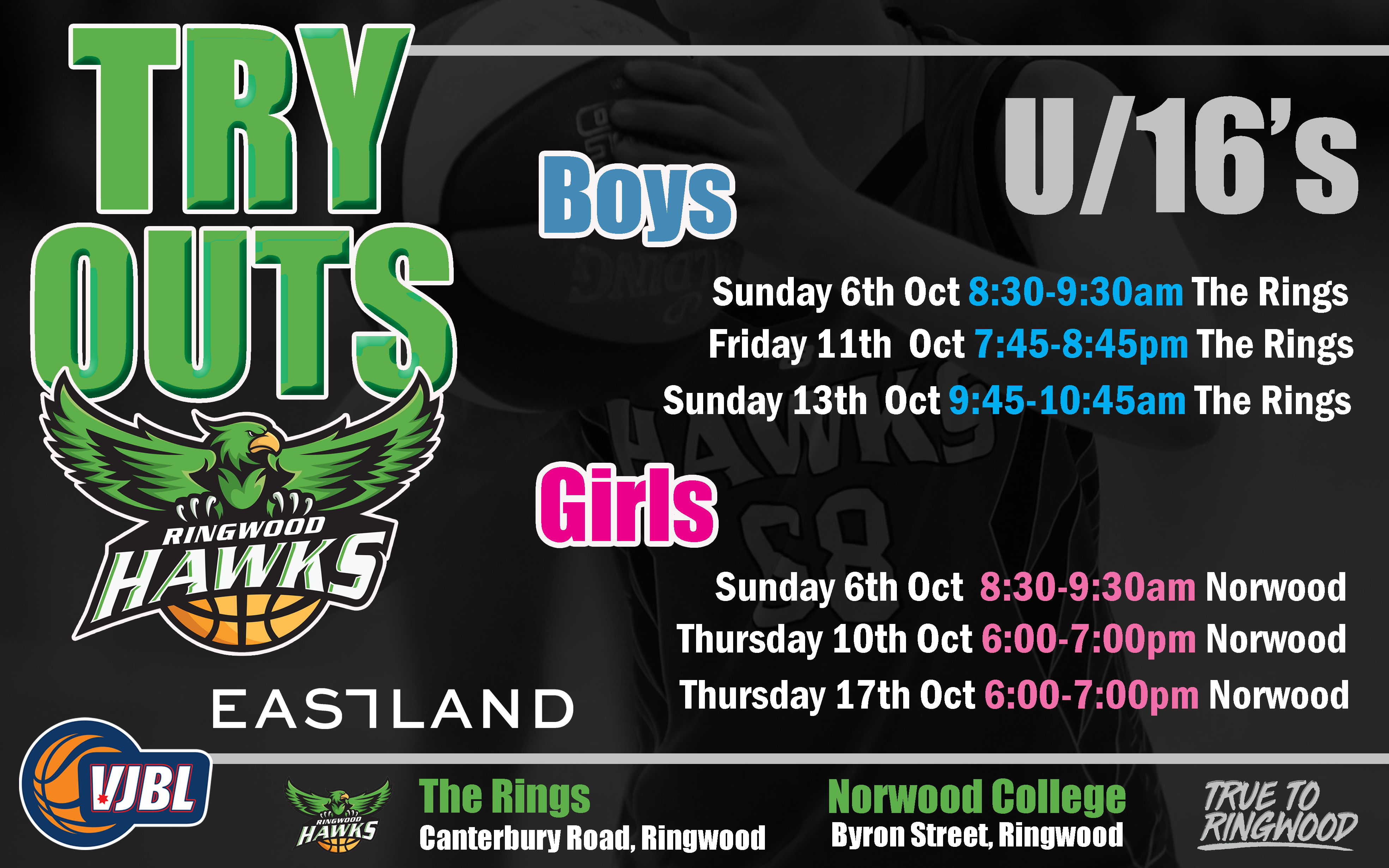 2024 25 Tryouts Under 16