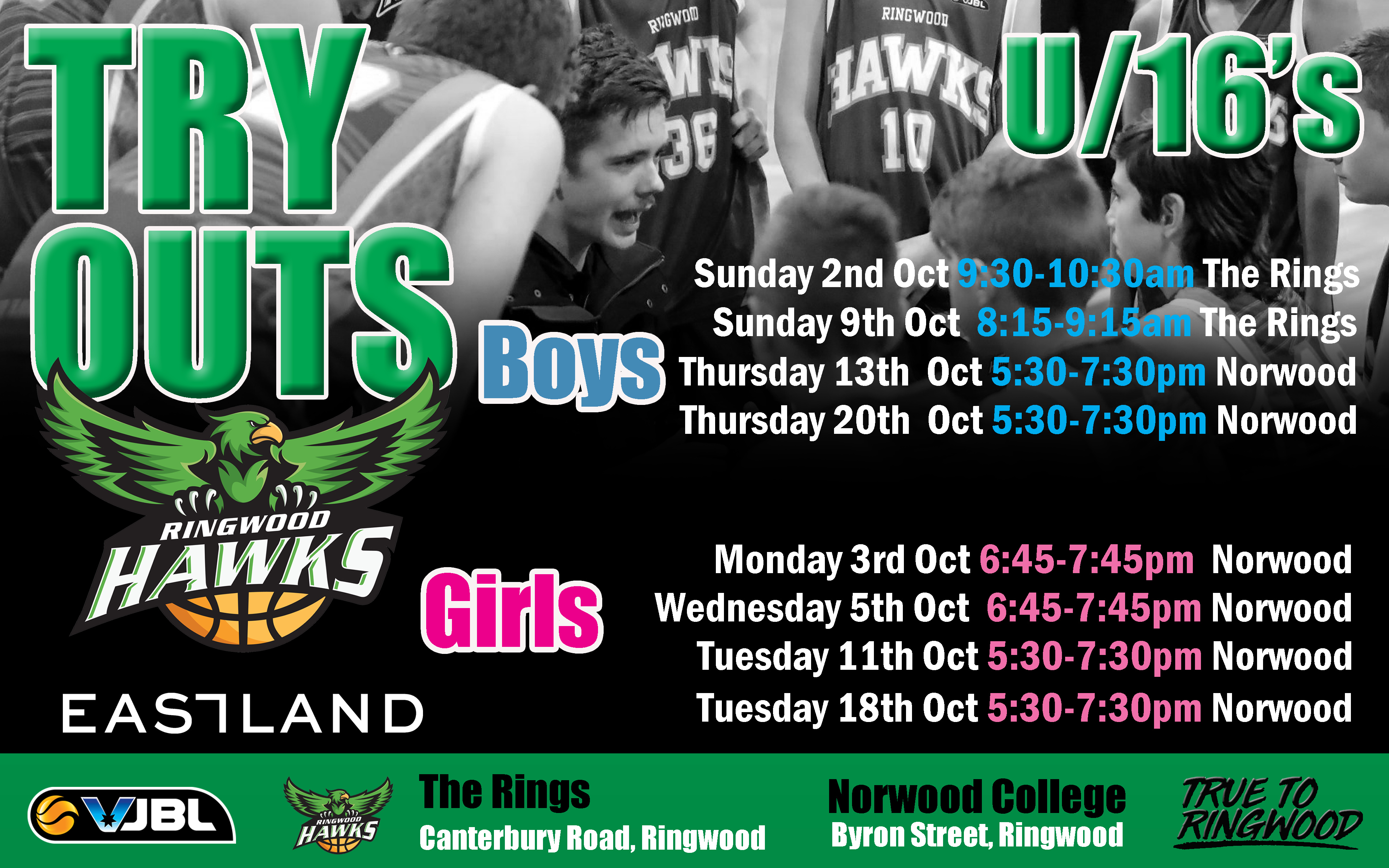 2022 23 Tryouts Under 16