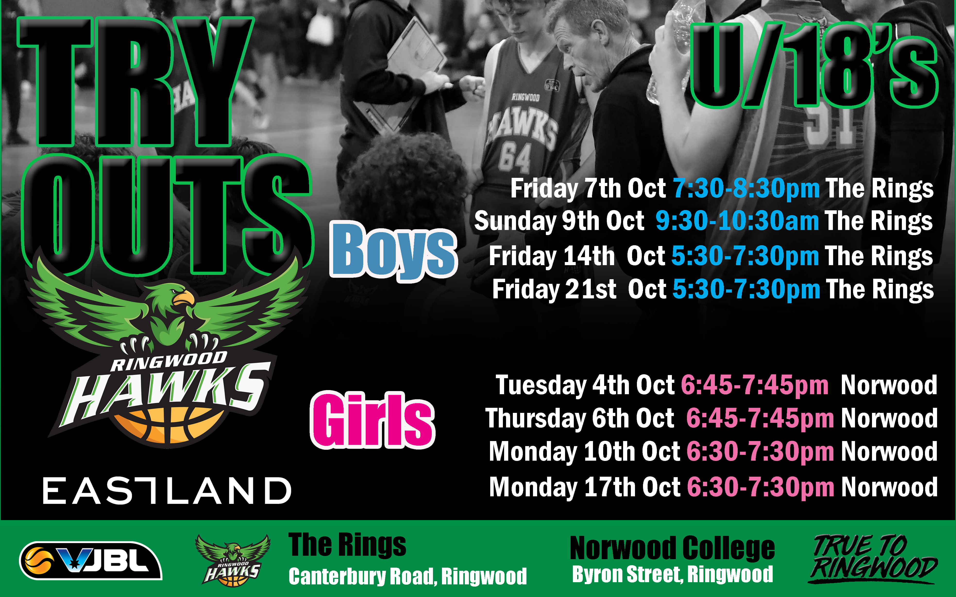 2022 23 Tryouts Under 18