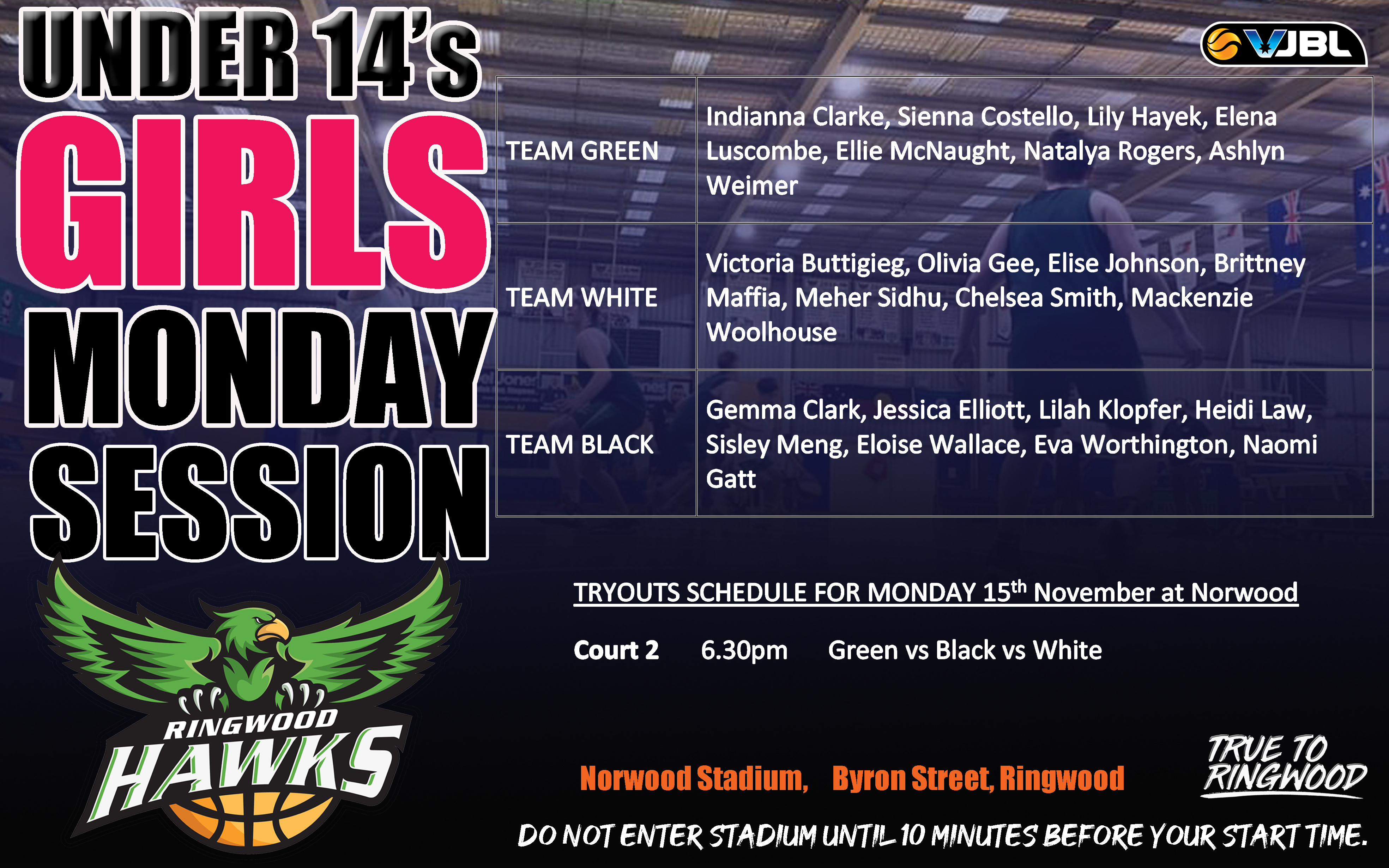 2022 Vjbl Scrimmage Team14g Monday