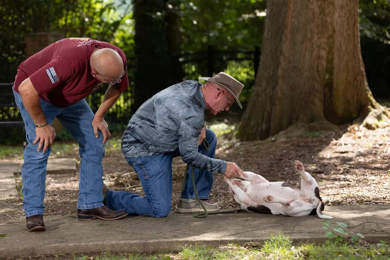 Alan with another trainer 