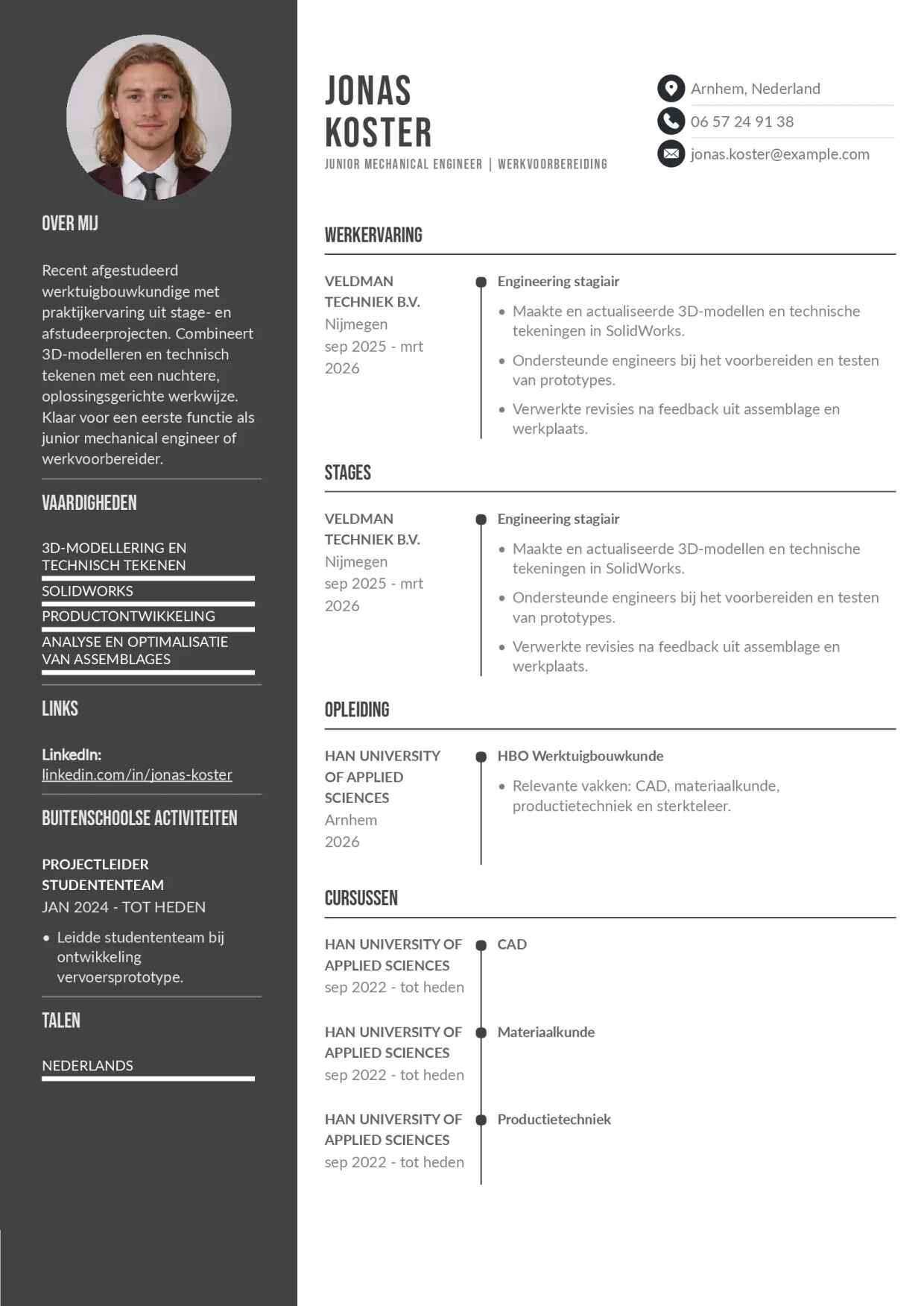 CV starter na opleiding