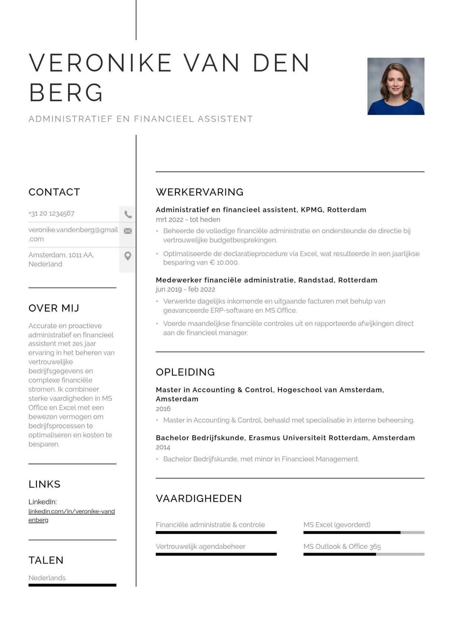 Financieel administratief profiel