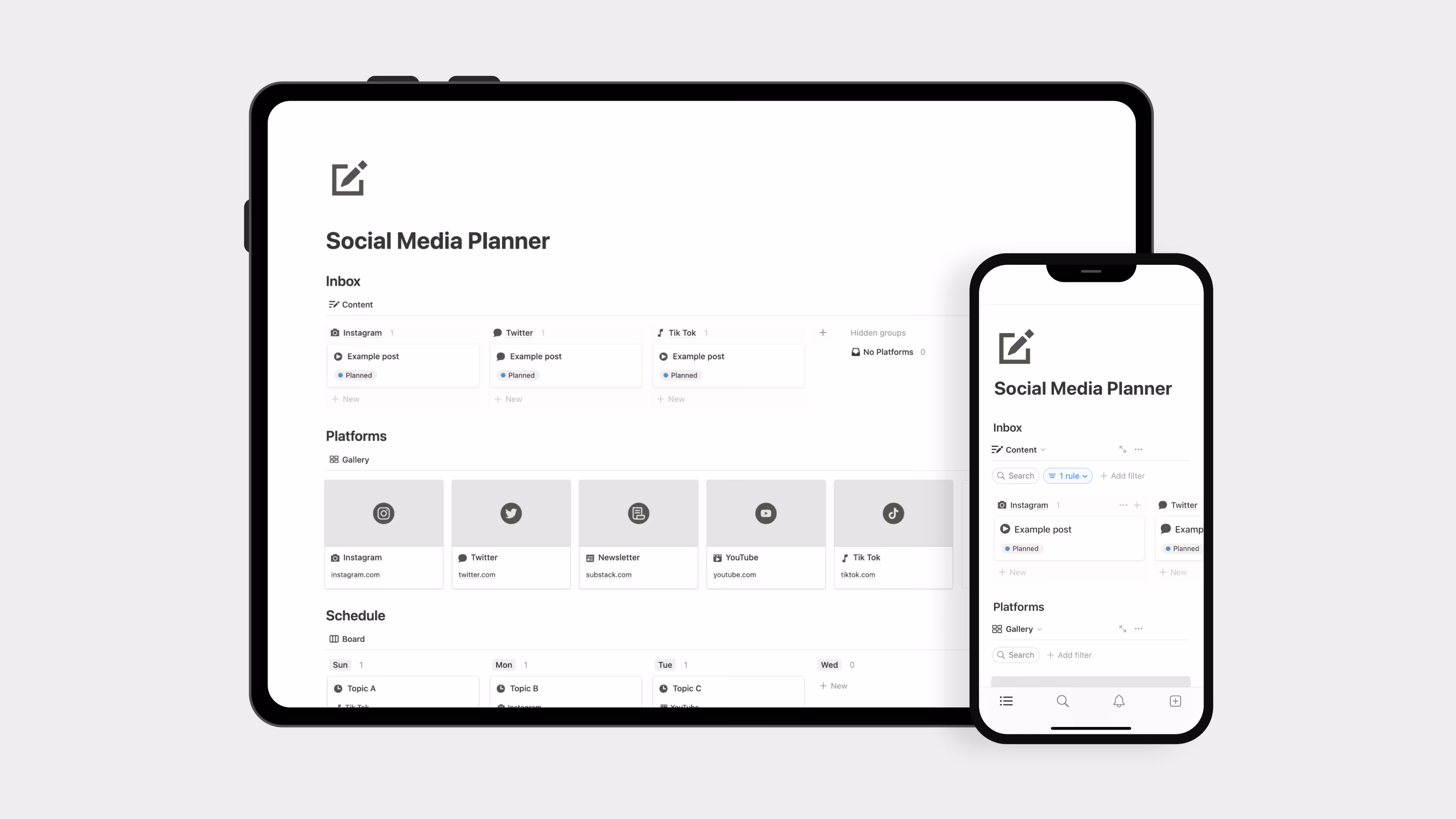 Best Notion Social Media templates