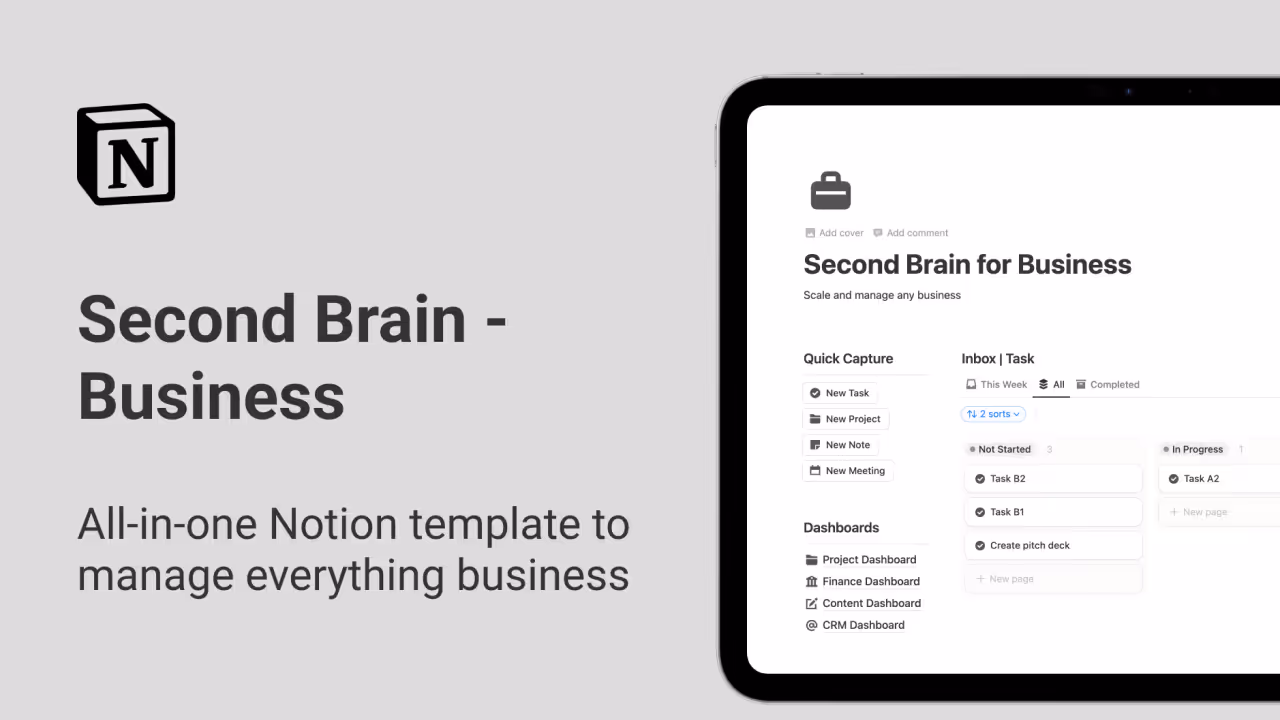Best Notion templates for Solopreneurs