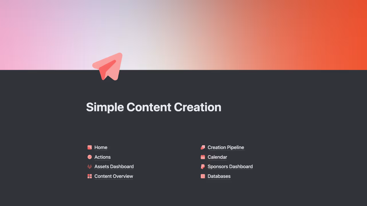 Best Notion templates for content creators