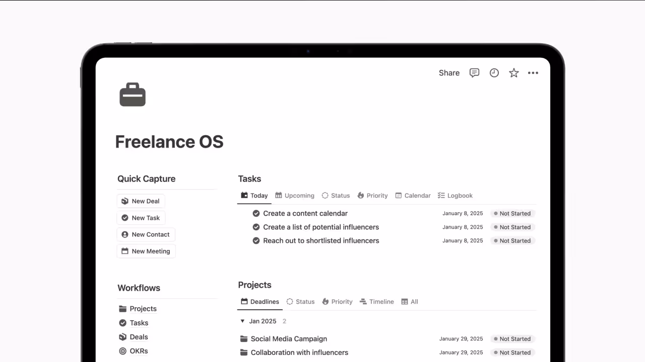 Best Notion Freelance templates