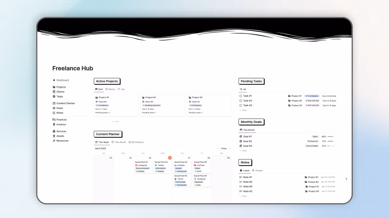 Best Notion Freelance templates
