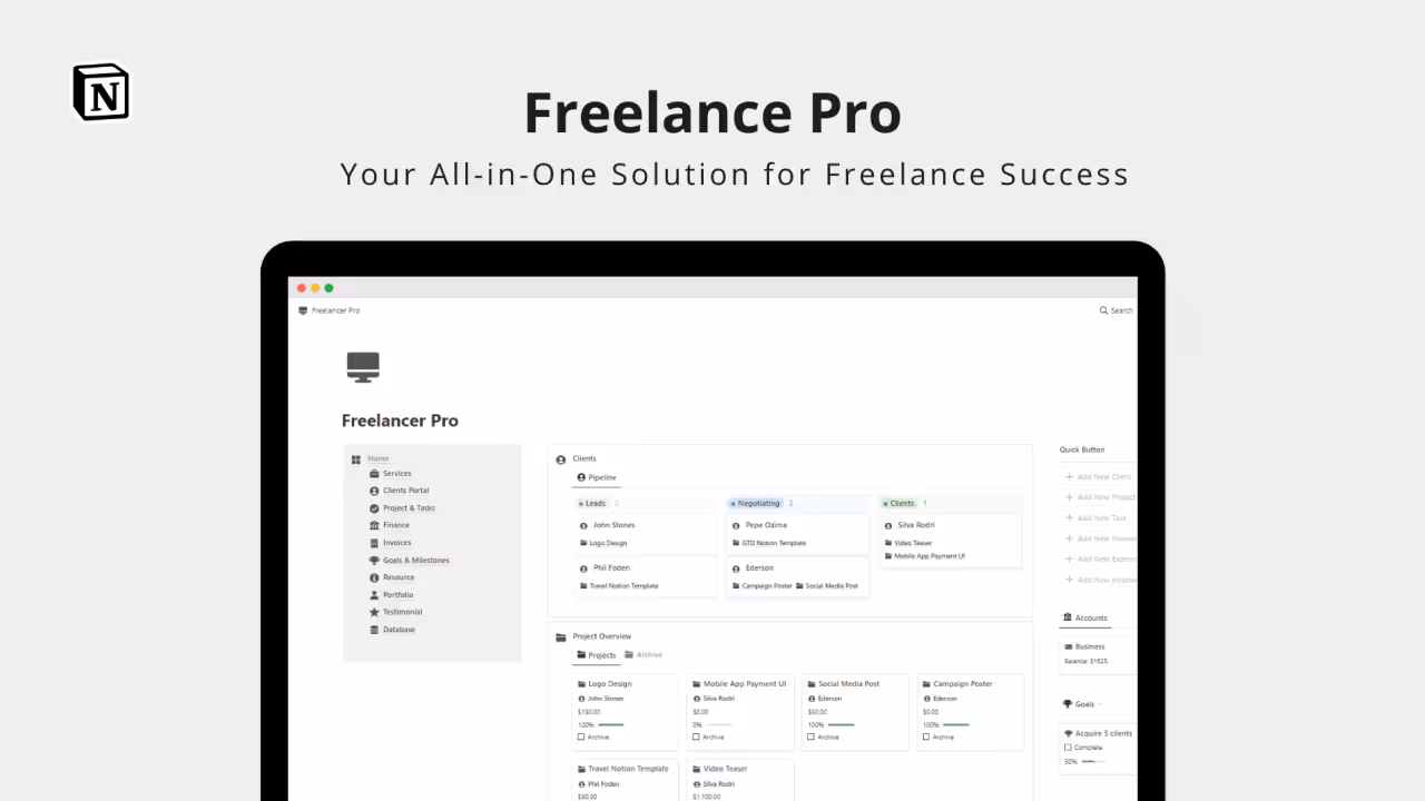 Best Notion Freelance templates