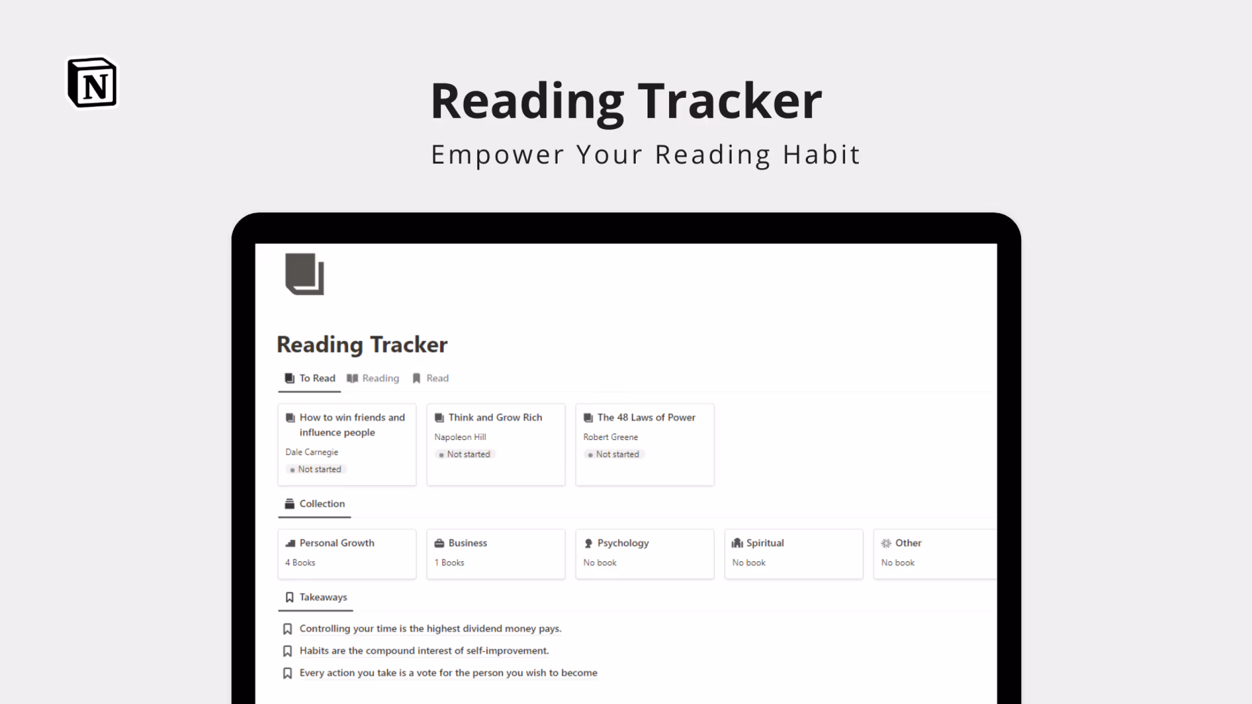 Best Notion Reading Tracker & Book Tracker template