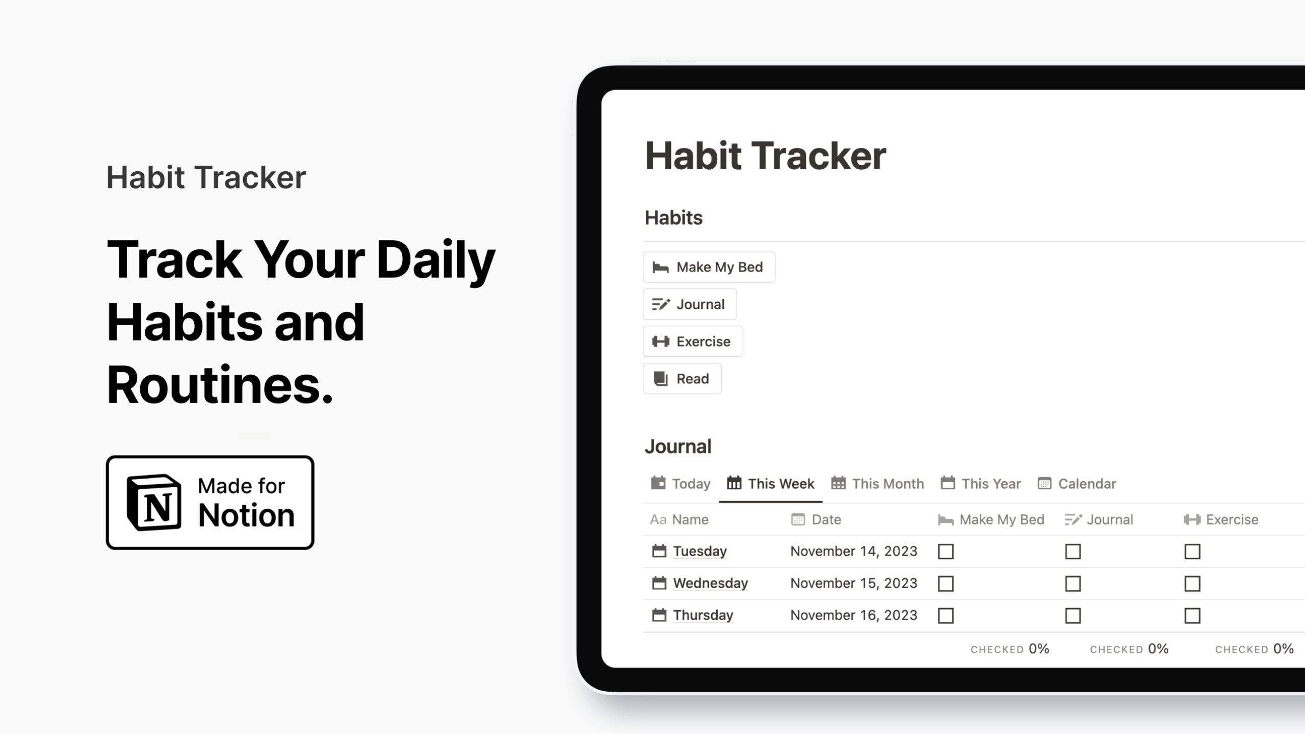 Best Notion Habit Tracker templates