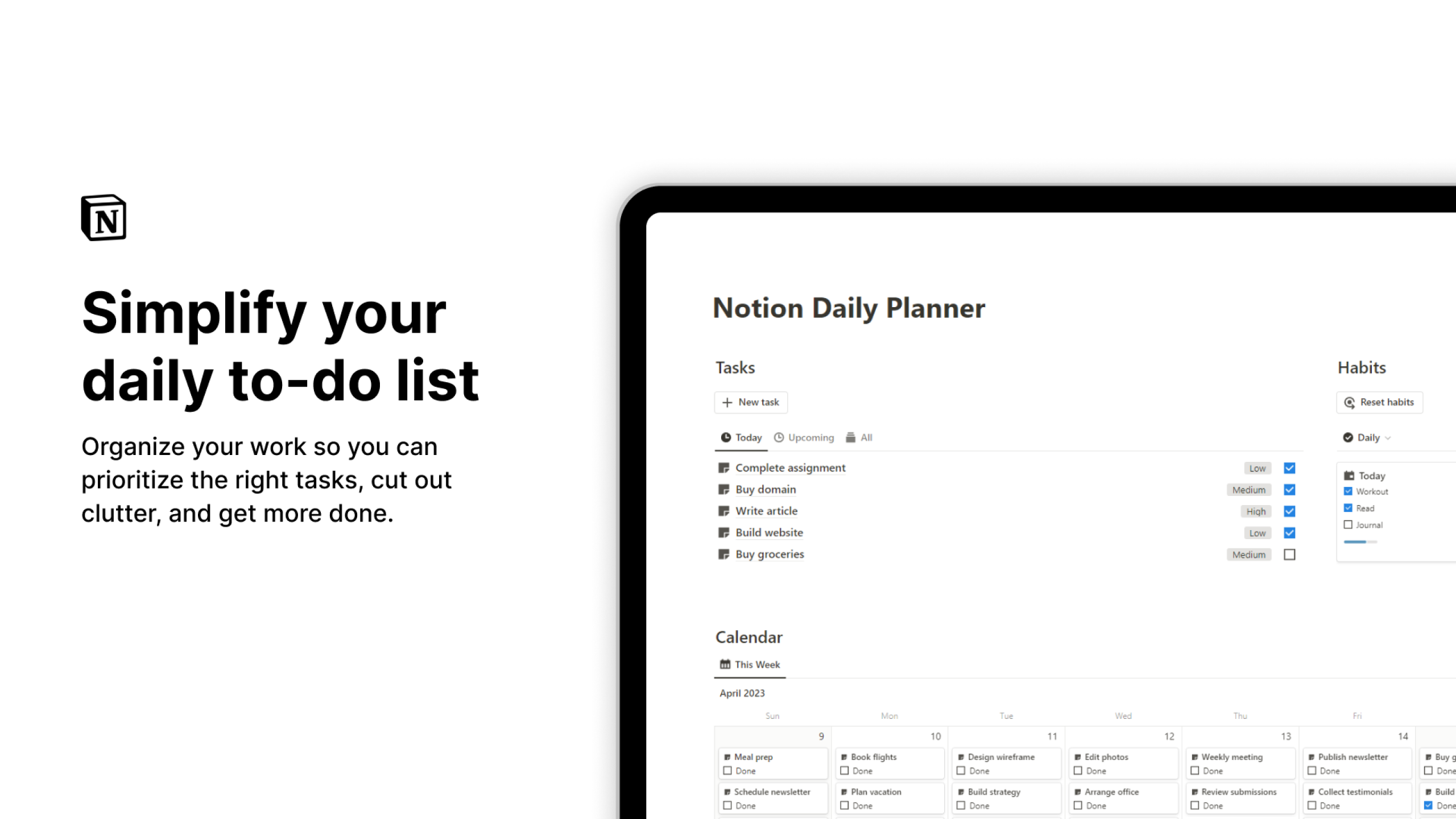 Best Notion To-Do list templates