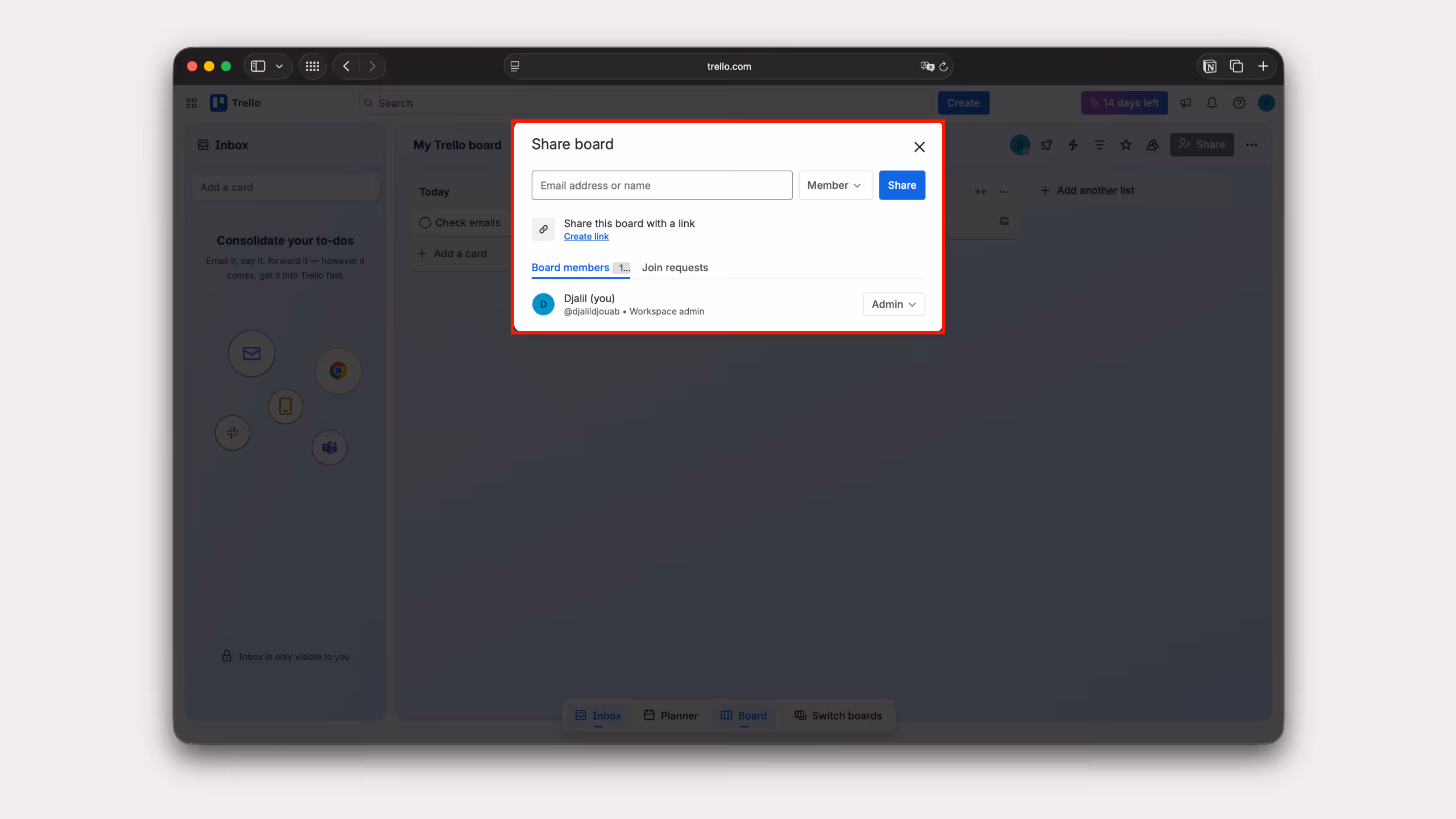 Trello for collaboration