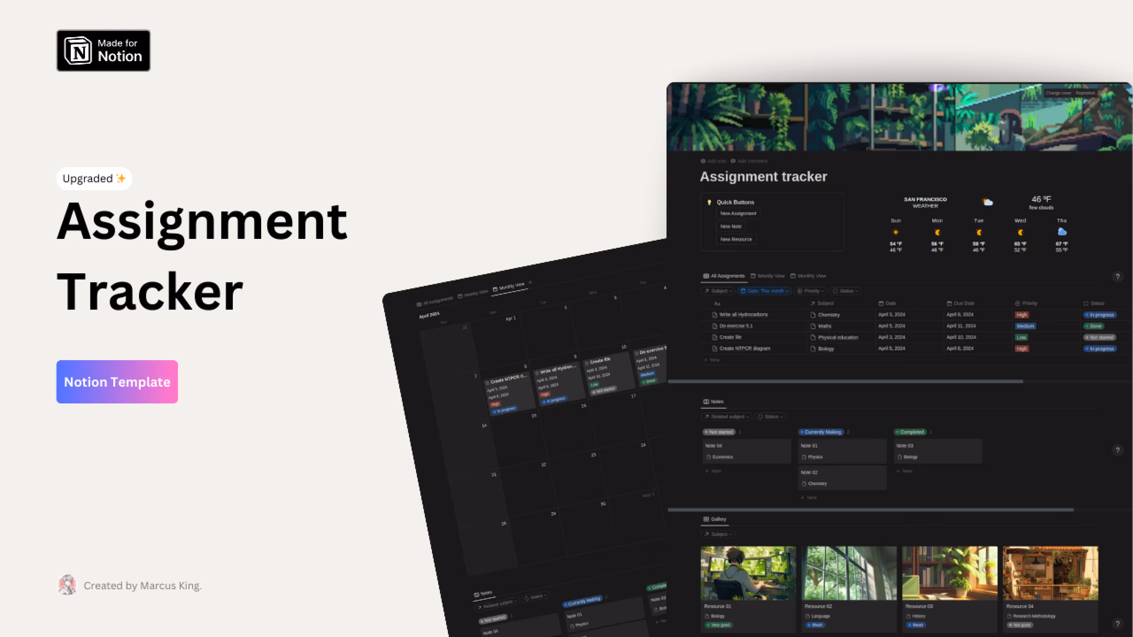 Best Notion Assignment Tracker Templates