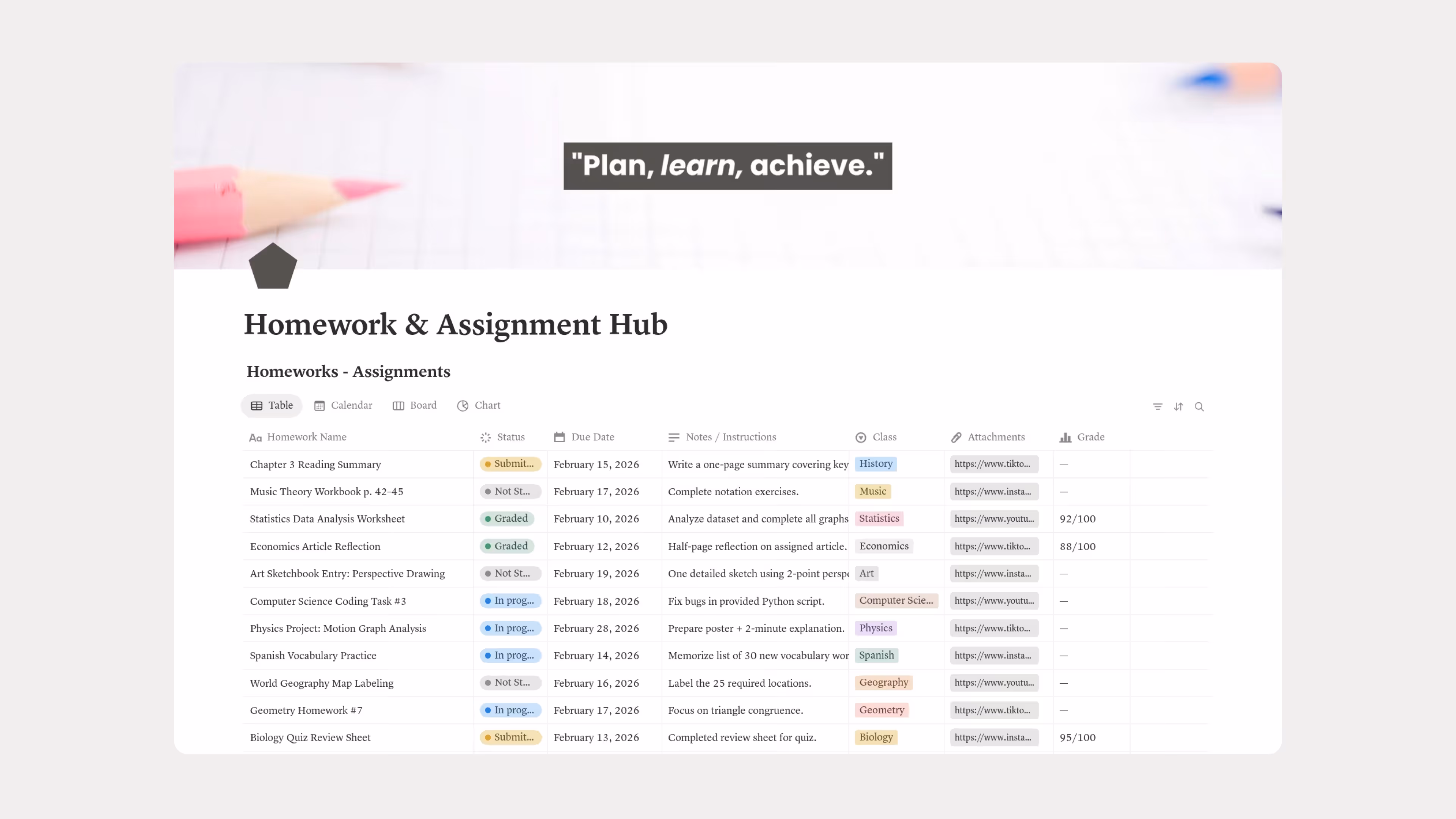 Best Notion Assignment Tracker Templates