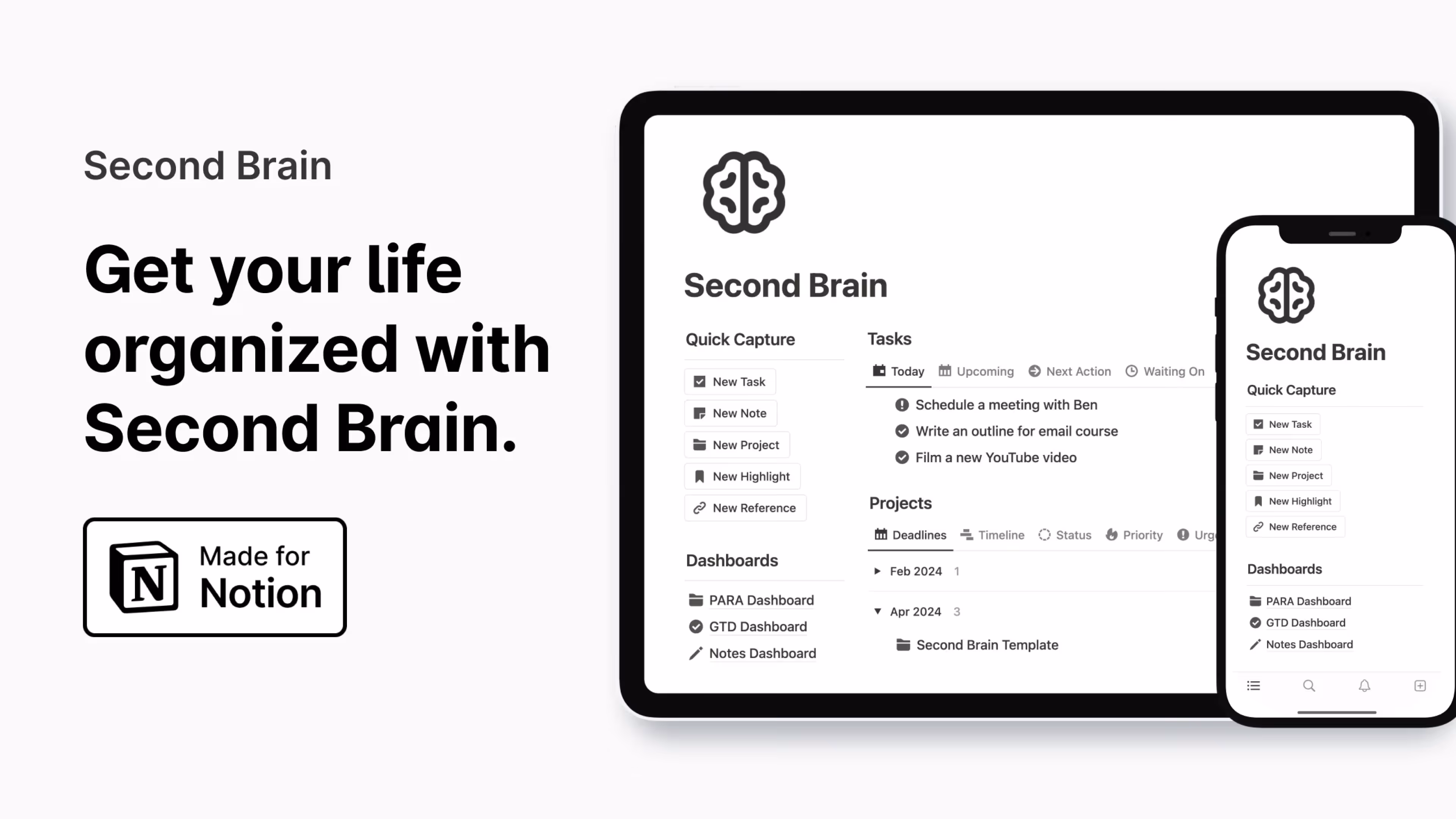 Best Notion Second Brain Templates