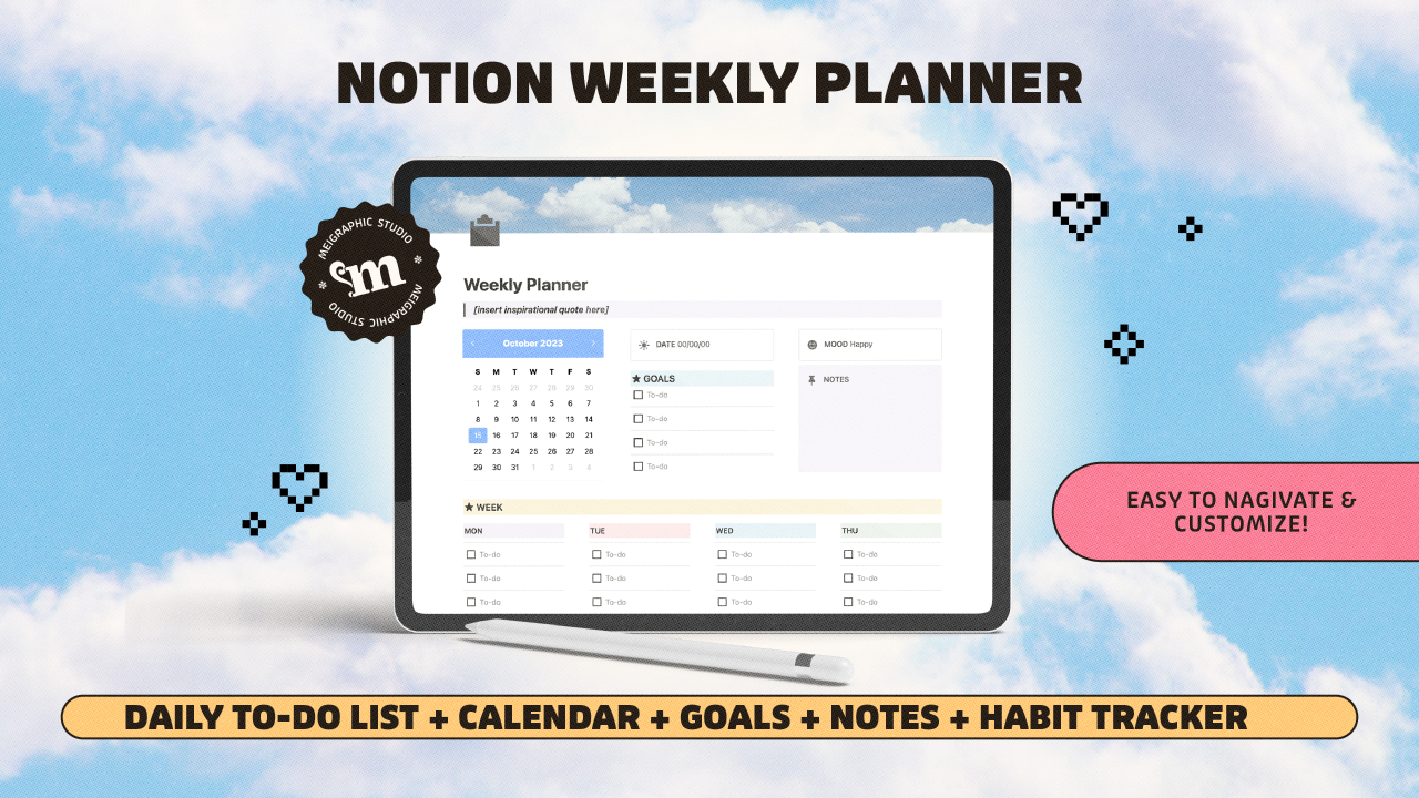 Best Notion weekly planner templates