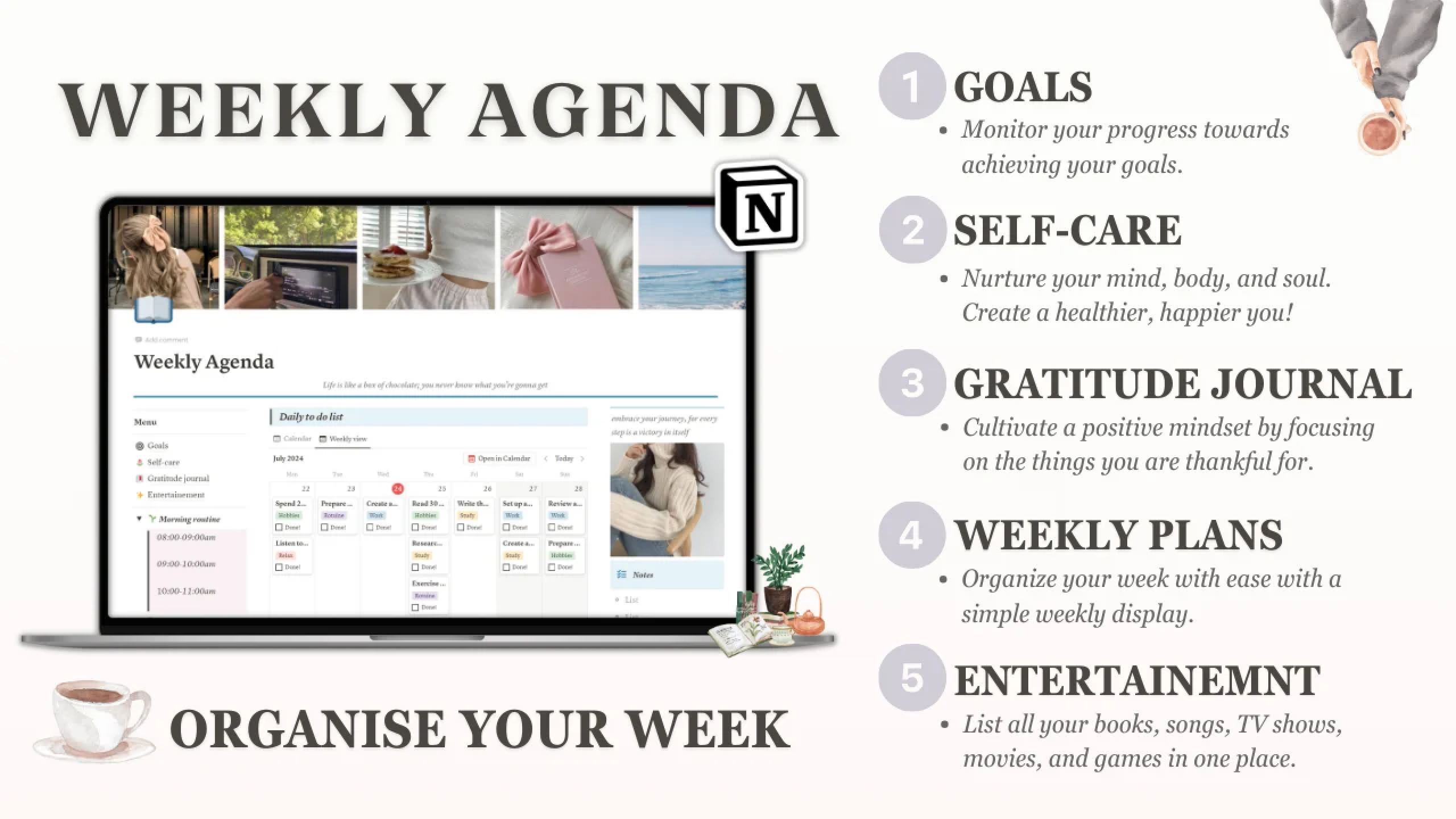Best Notion weekly planner templates
