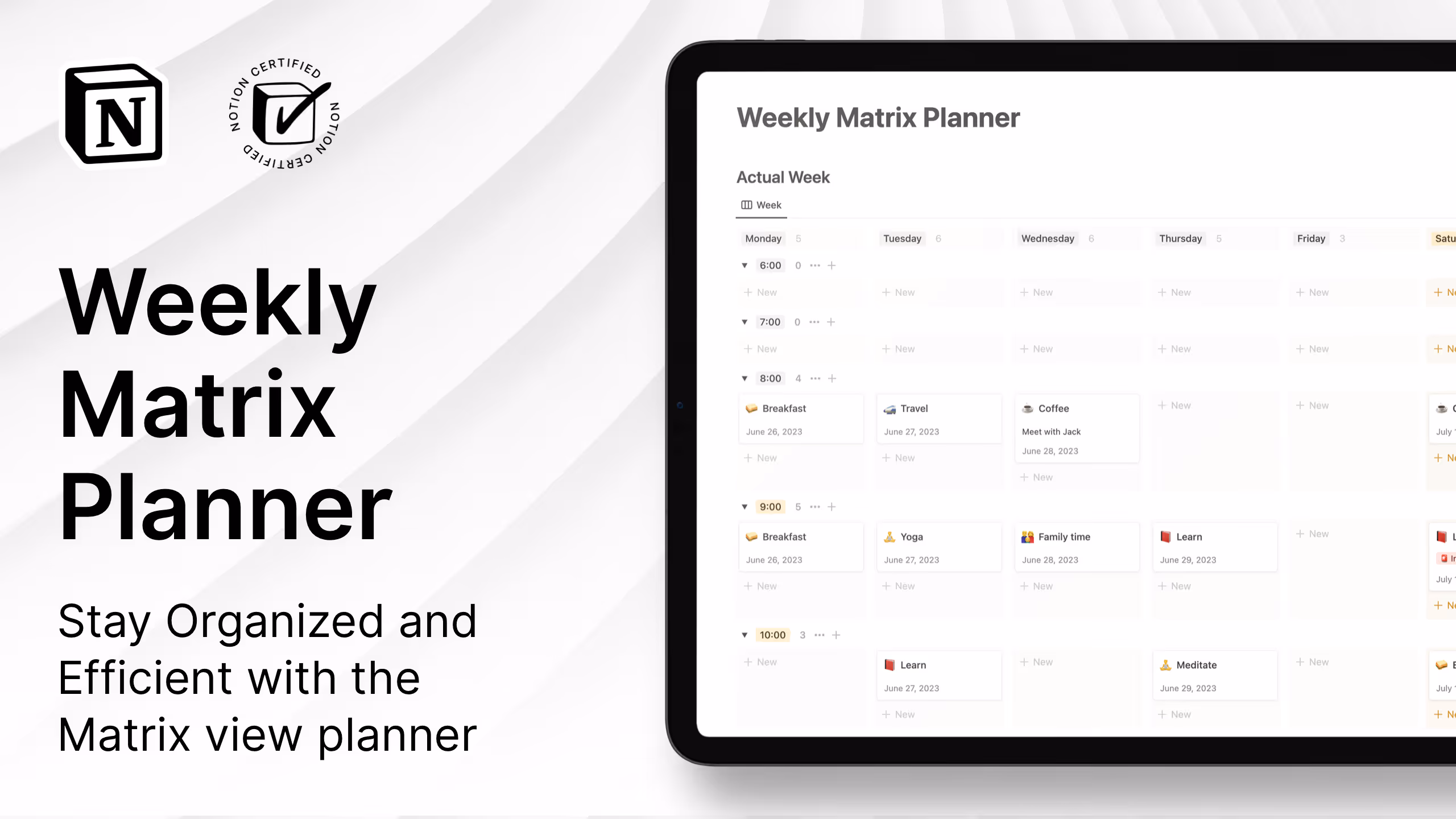 Best Notion weekly planner templates