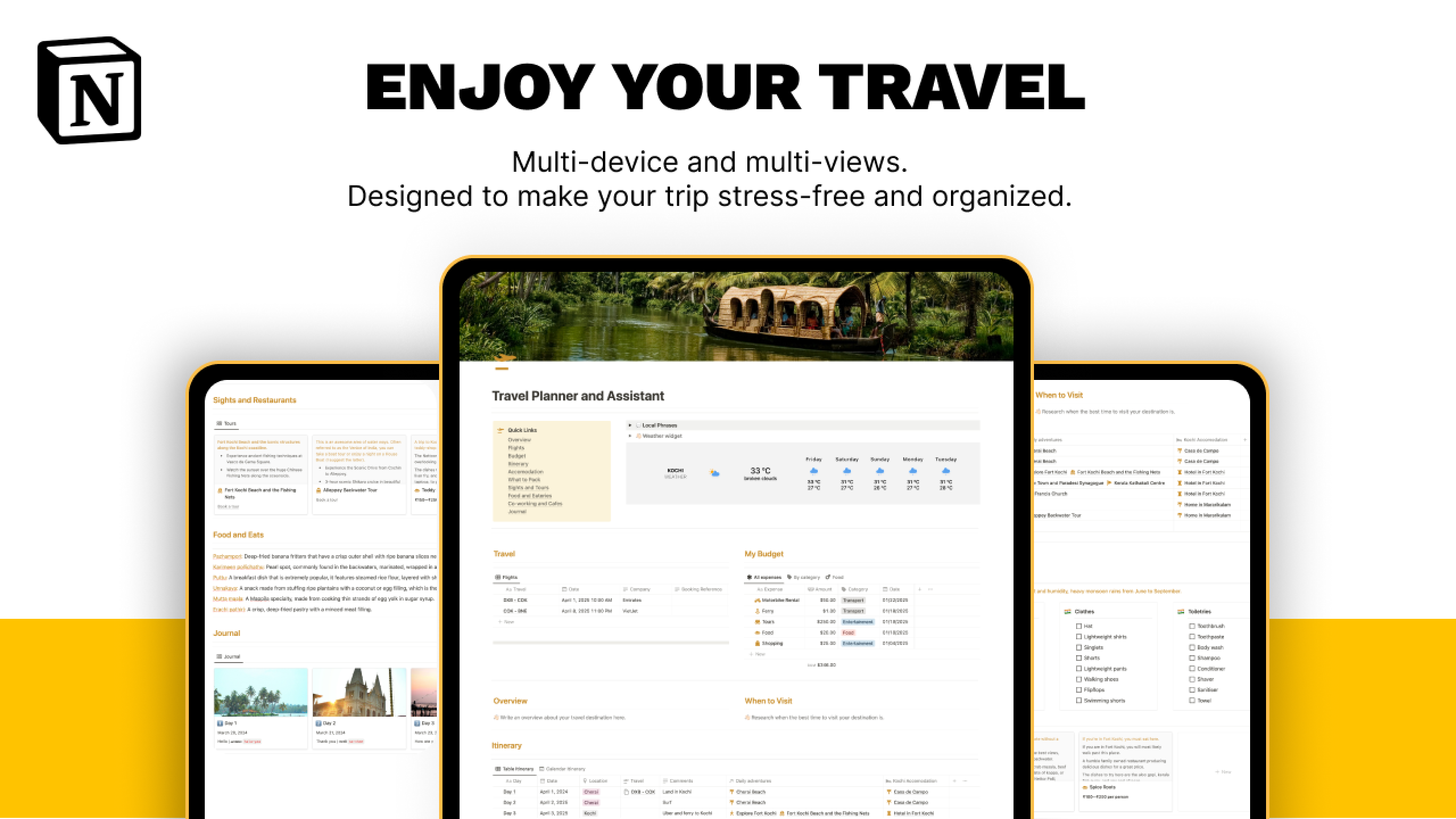 Best Notion Travel Planner Templates