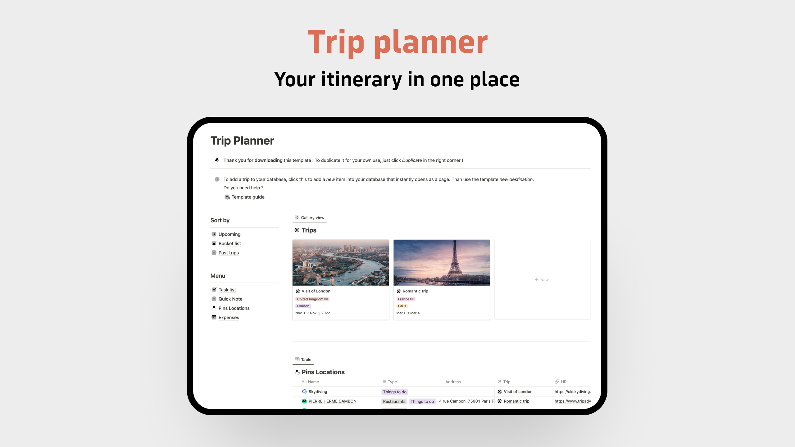 Best Notion Travel Planner Templates