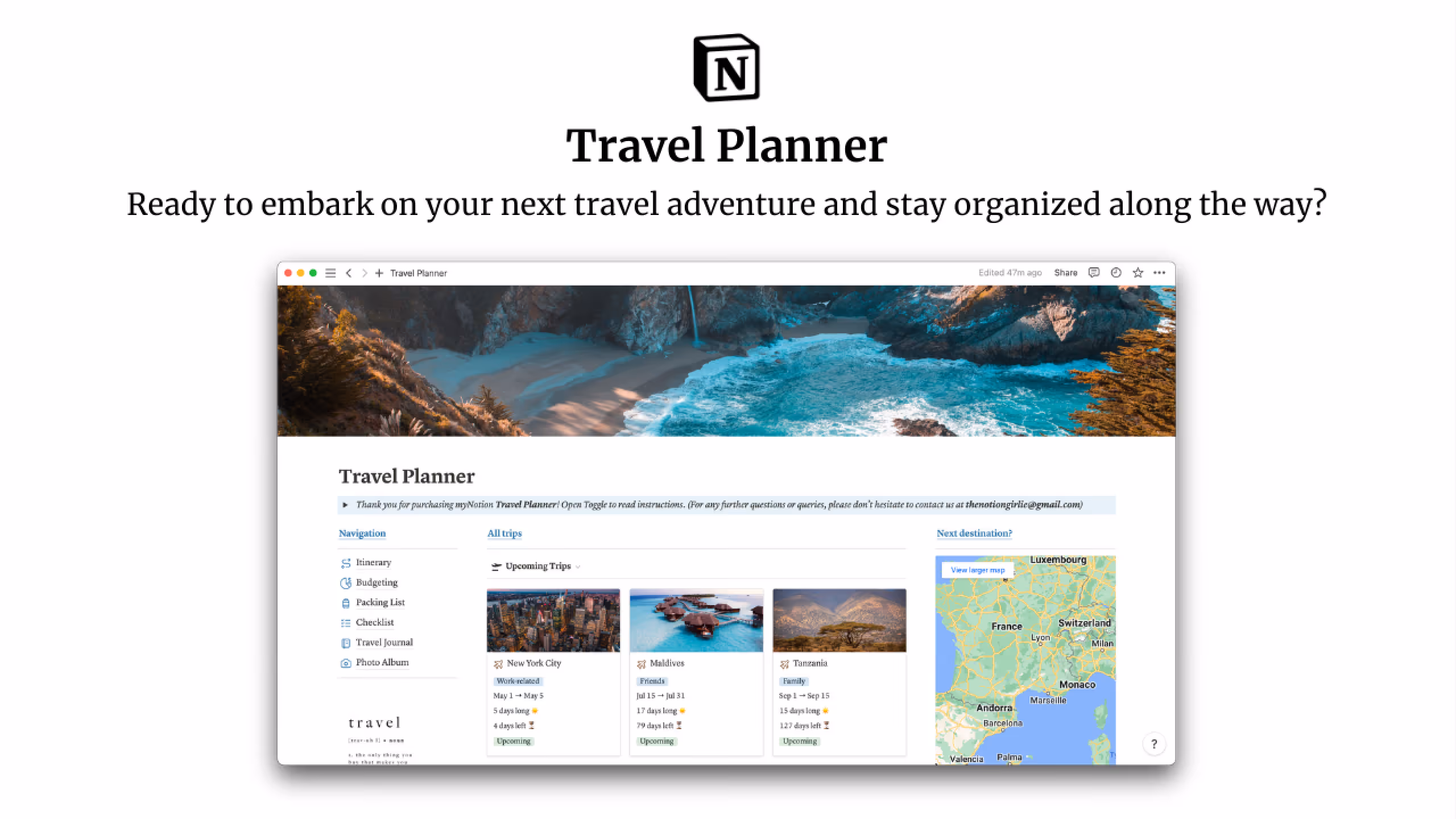 Best Notion Travel Planner Templates
