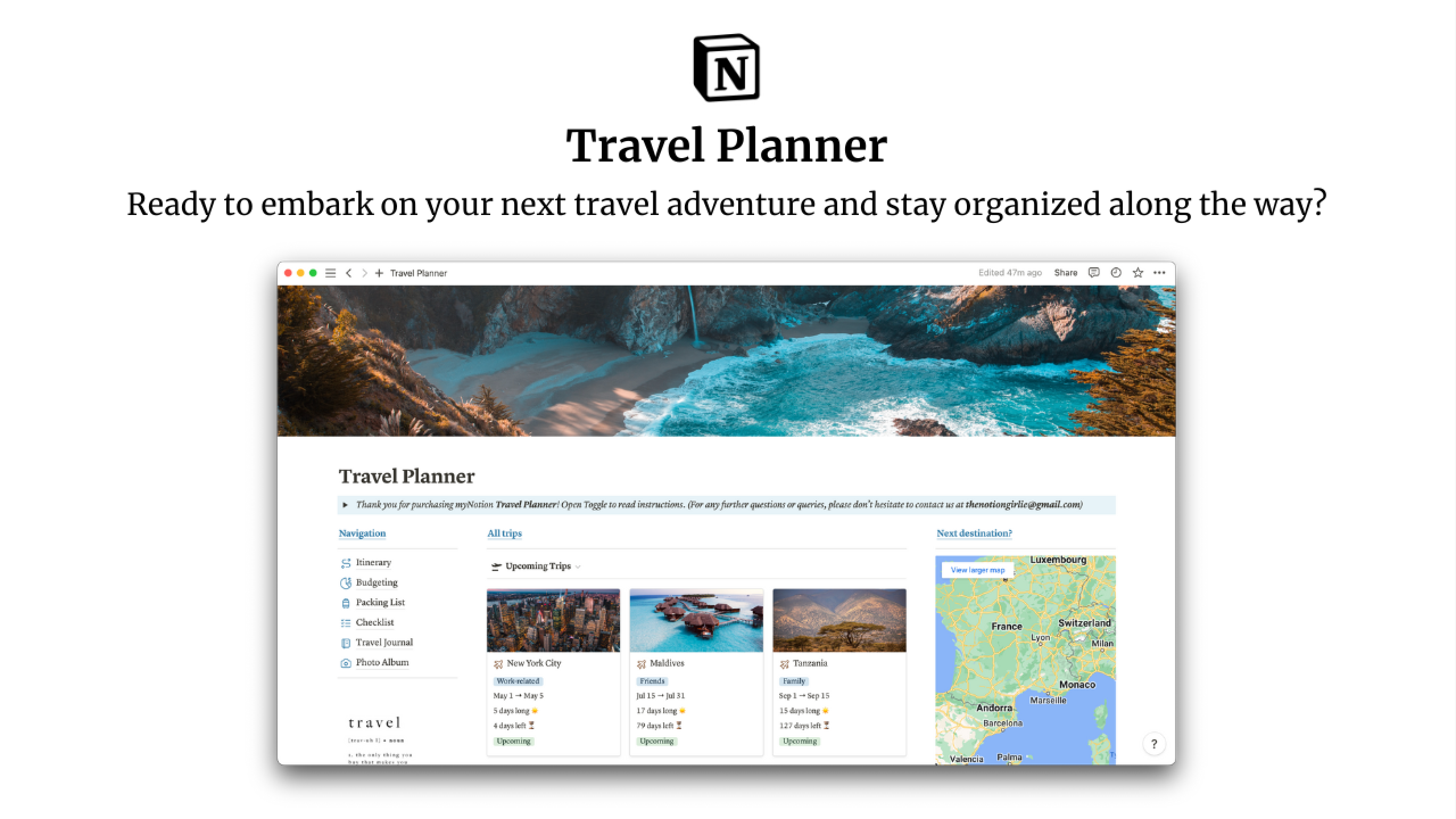 Best Notion Travel Planner Templates
