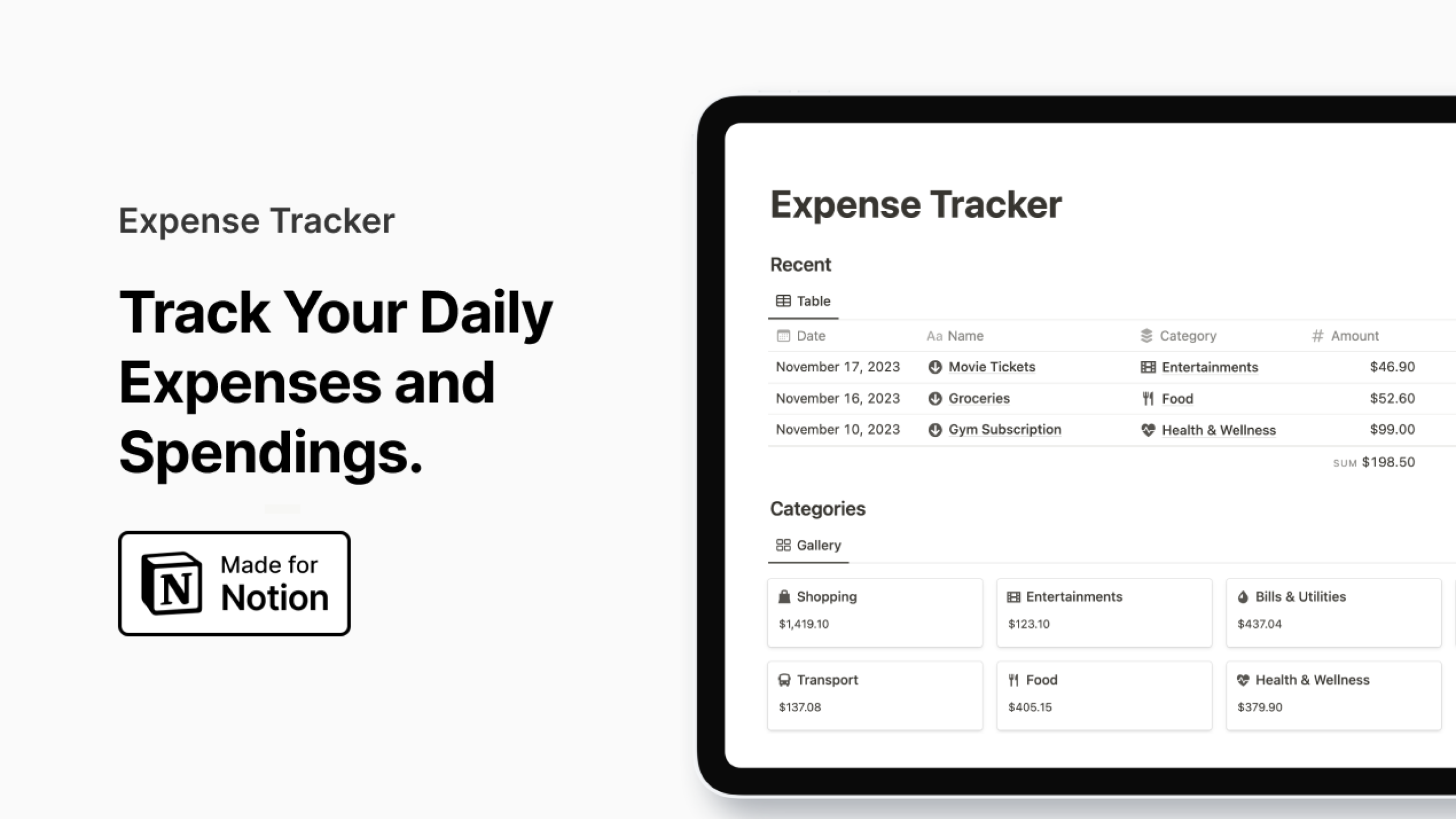 Best Notion Expense Tracker Templates