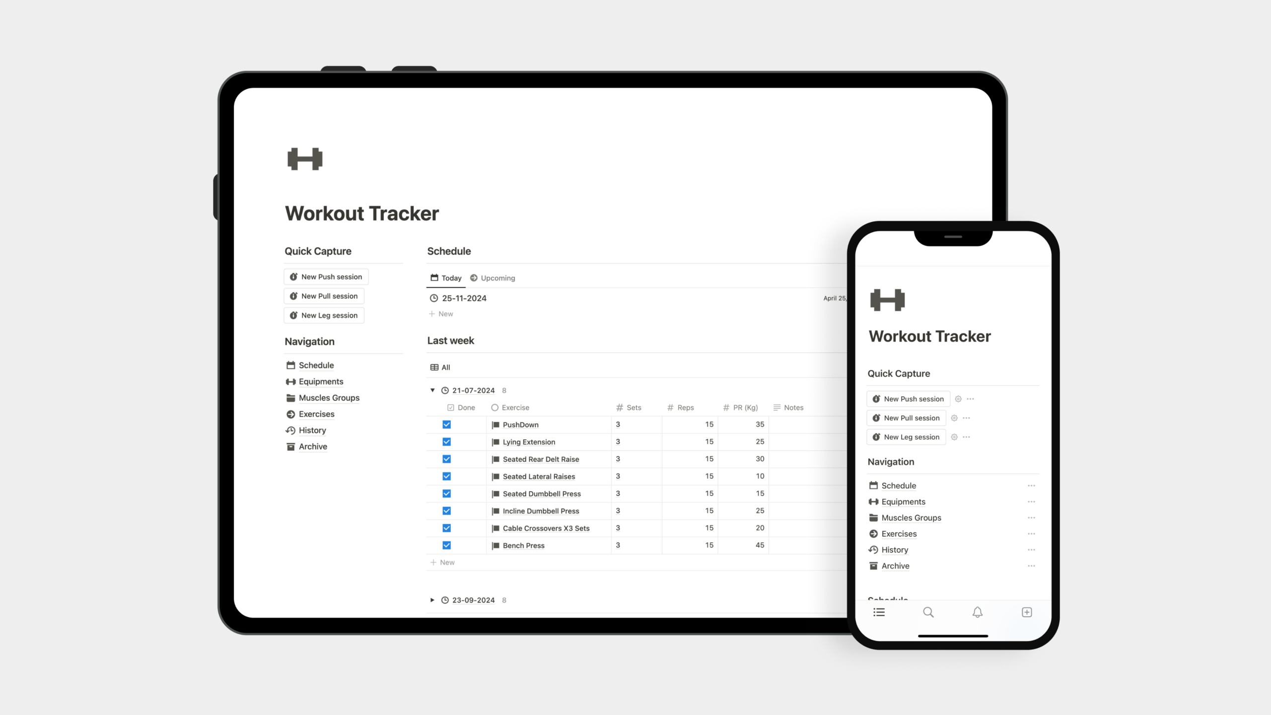 Best Notion Workout Tracker Templates