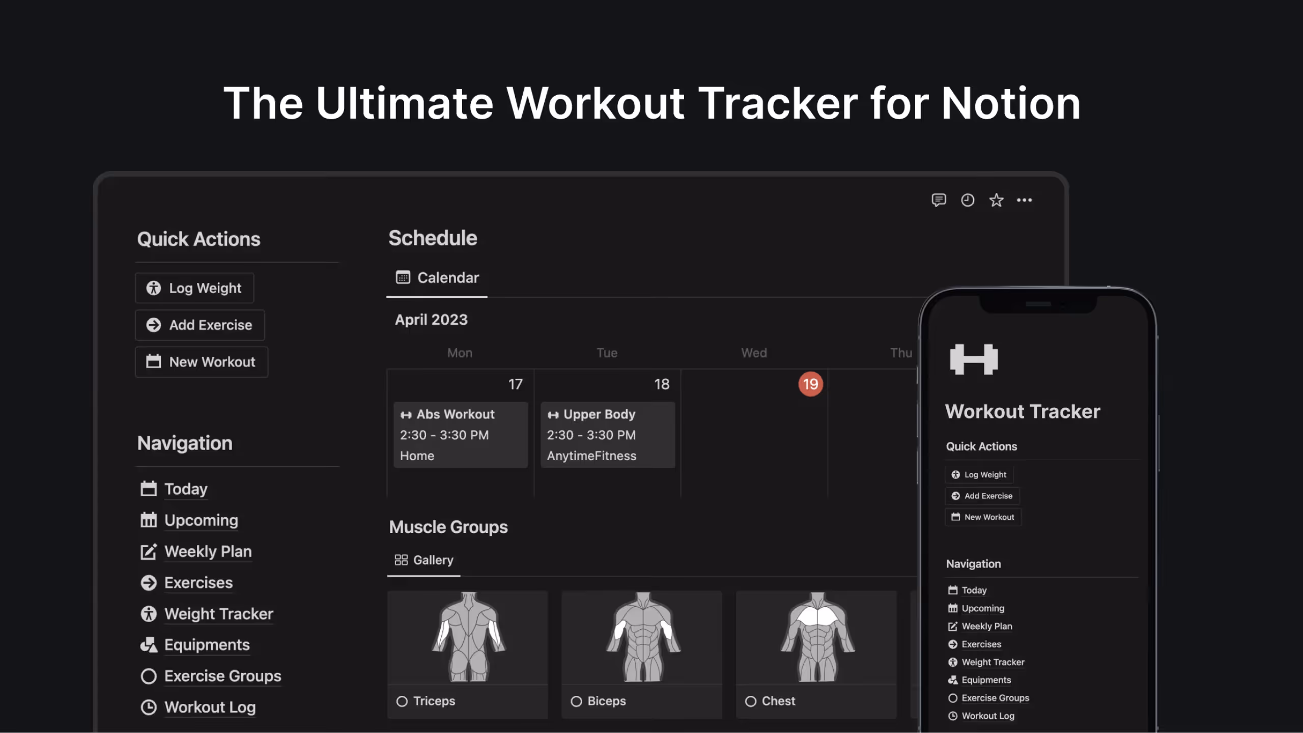 Best Notion Workout Tracker Templates